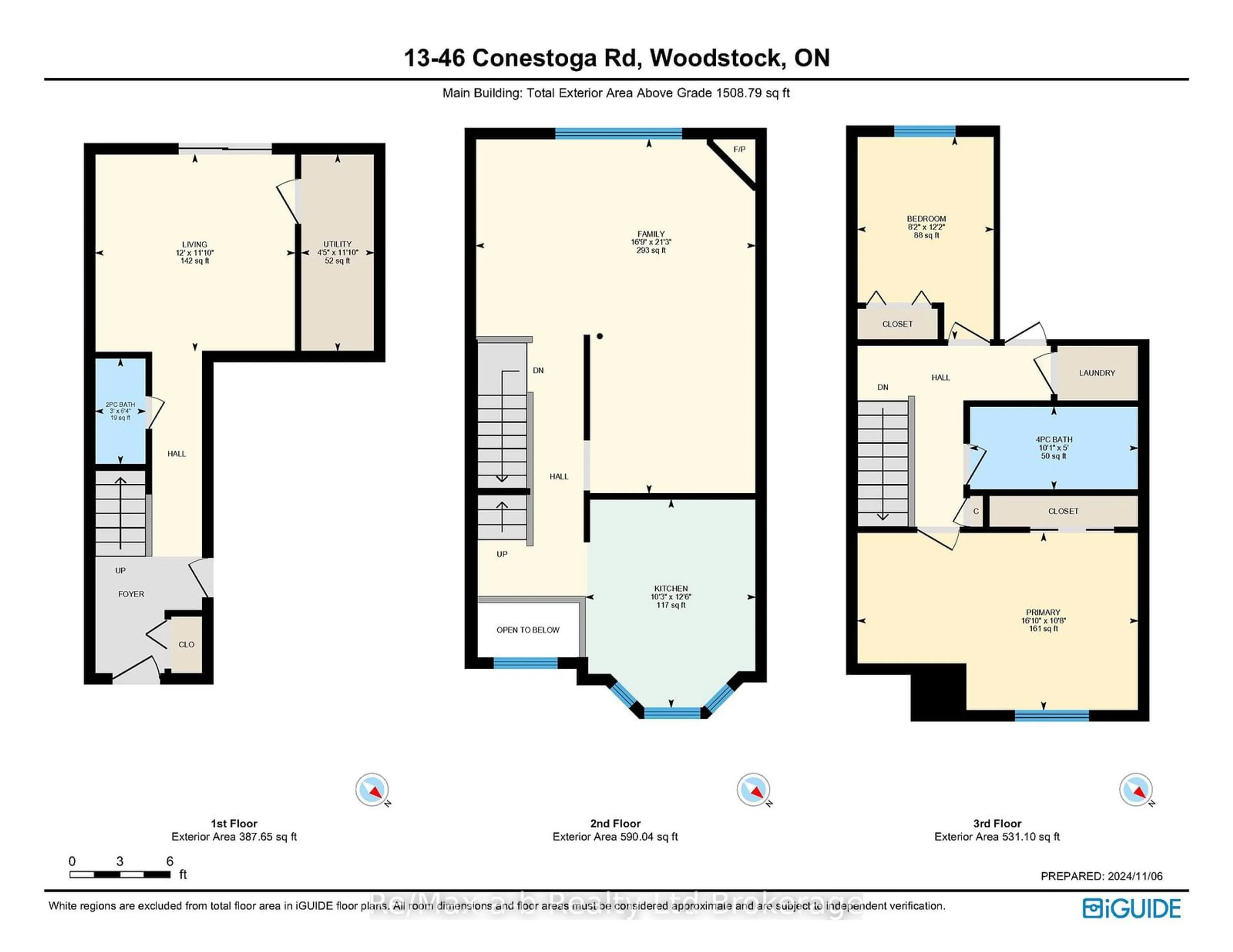 Floor plan for 46 Conestoga Rd #13, Woodstock Ontario N4T 1S4