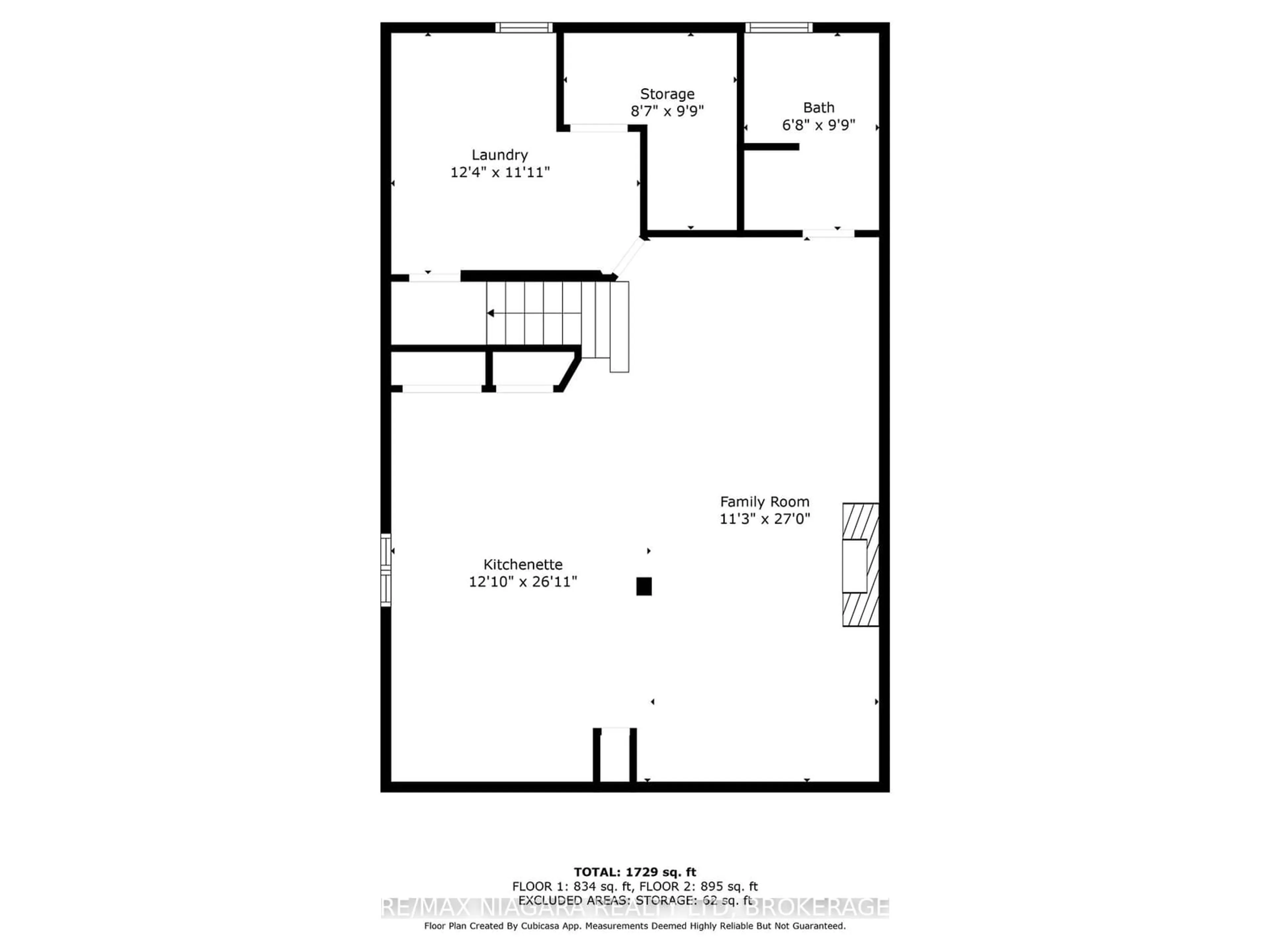 Floor plan for 8 Carousel Circ, St. Catharines Ontario L2N 6E1