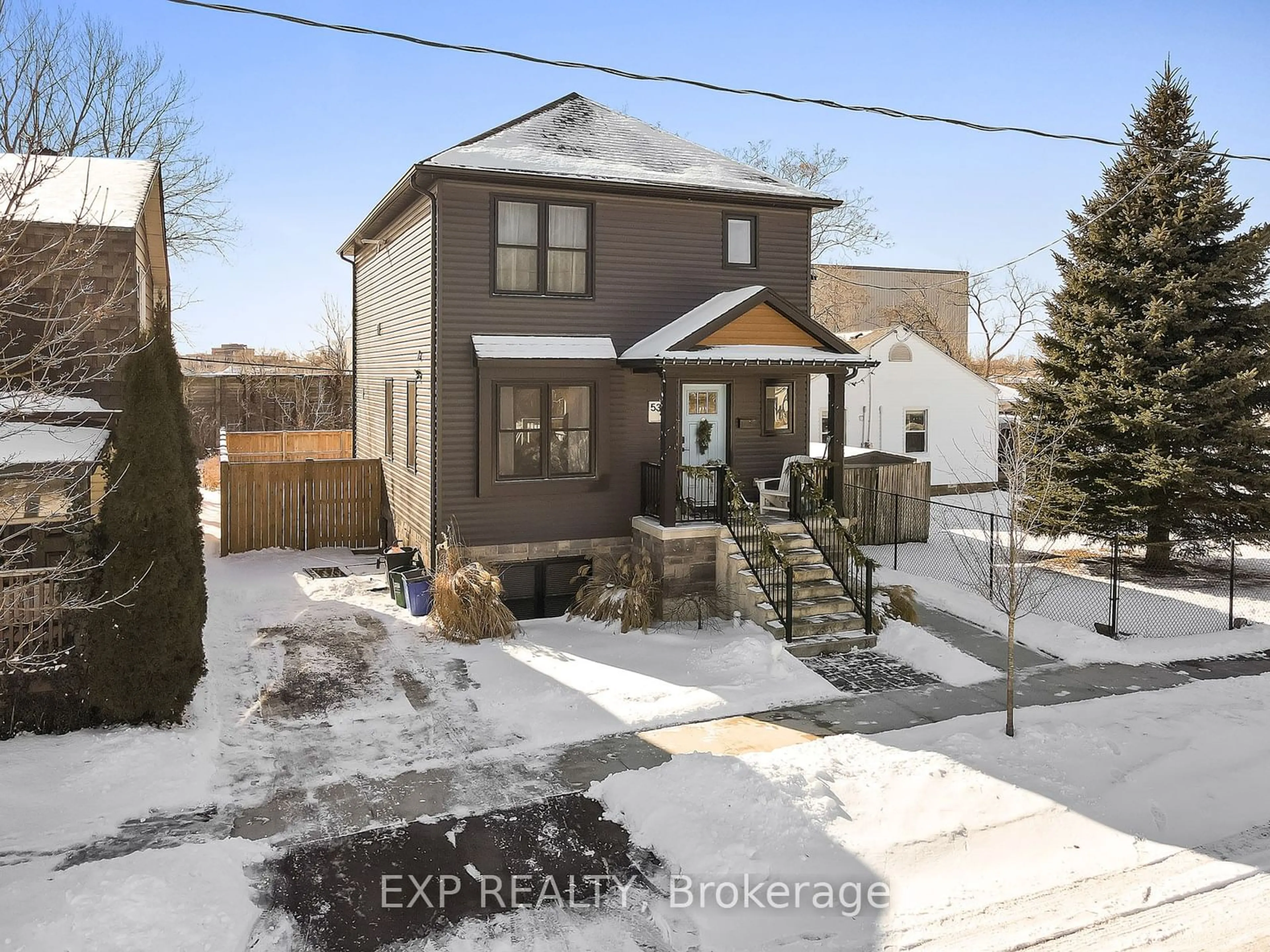 Home with brick exterior material, street for 53 Plymouth Ave, St. Catharines Ontario L2R 2X8