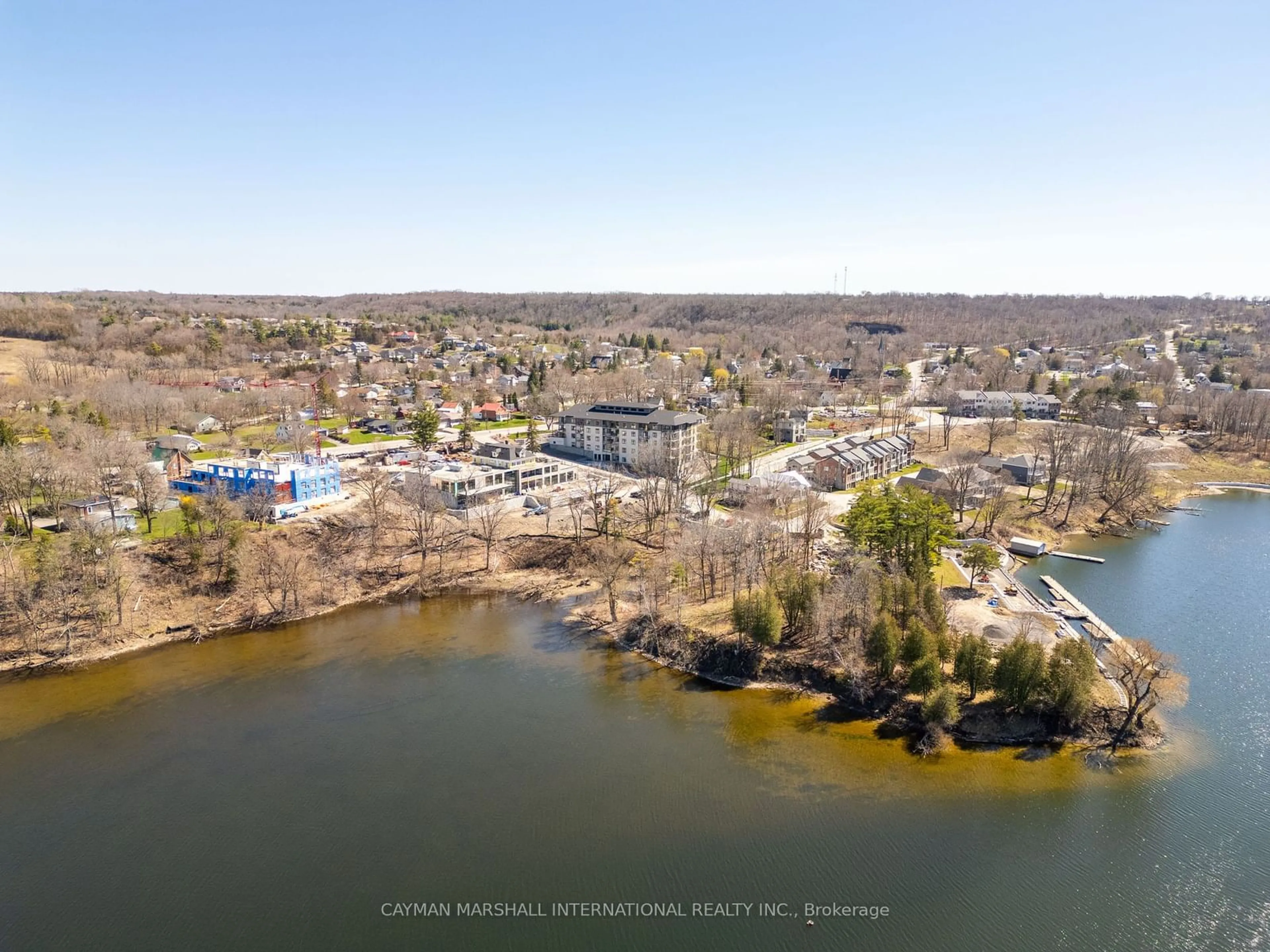 A pic from outside/outdoor area/front of a property/back of a property/a pic from drone, water/lake/river/ocean view for 17 Cleave Ave #301, Prince Edward County Ontario K0K 2T0