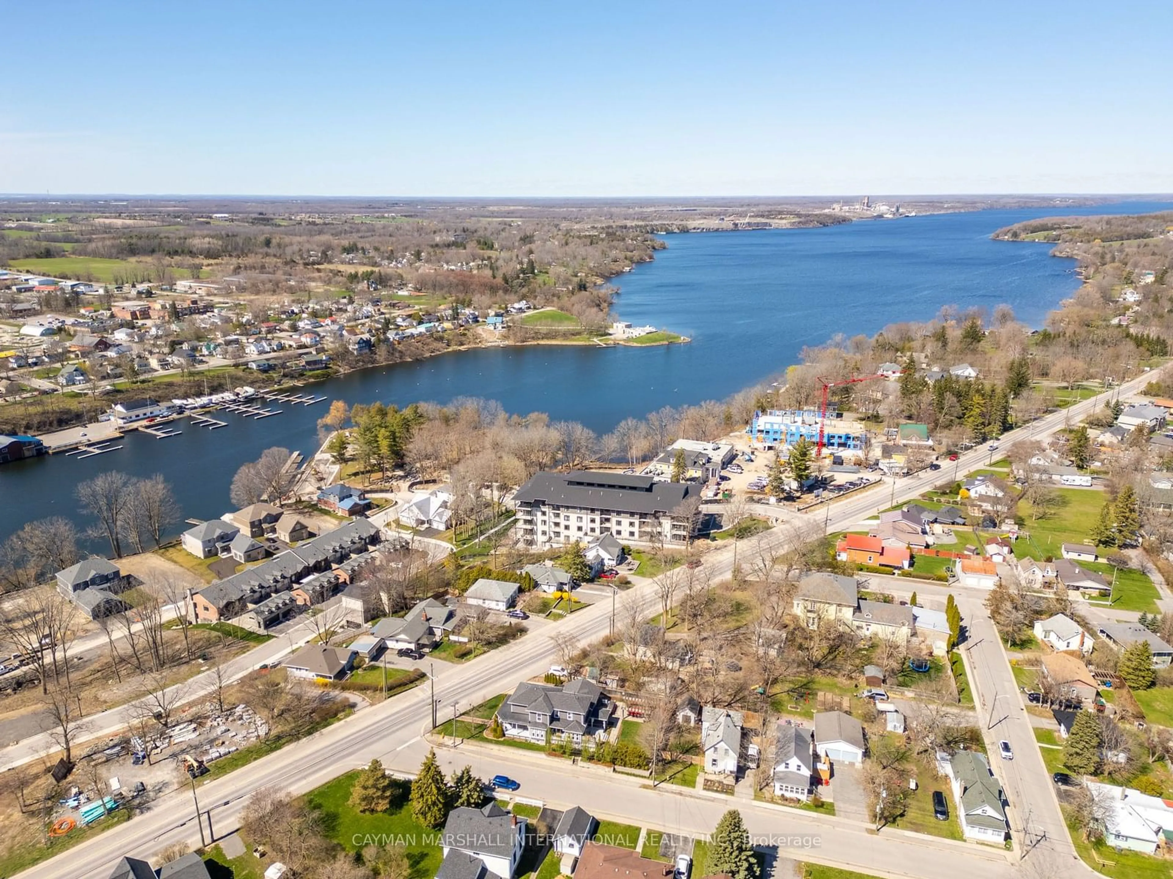 A pic from outside/outdoor area/front of a property/back of a property/a pic from drone, water/lake/river/ocean view for 17 Cleave Ave #301, Prince Edward County Ontario K0K 2T0