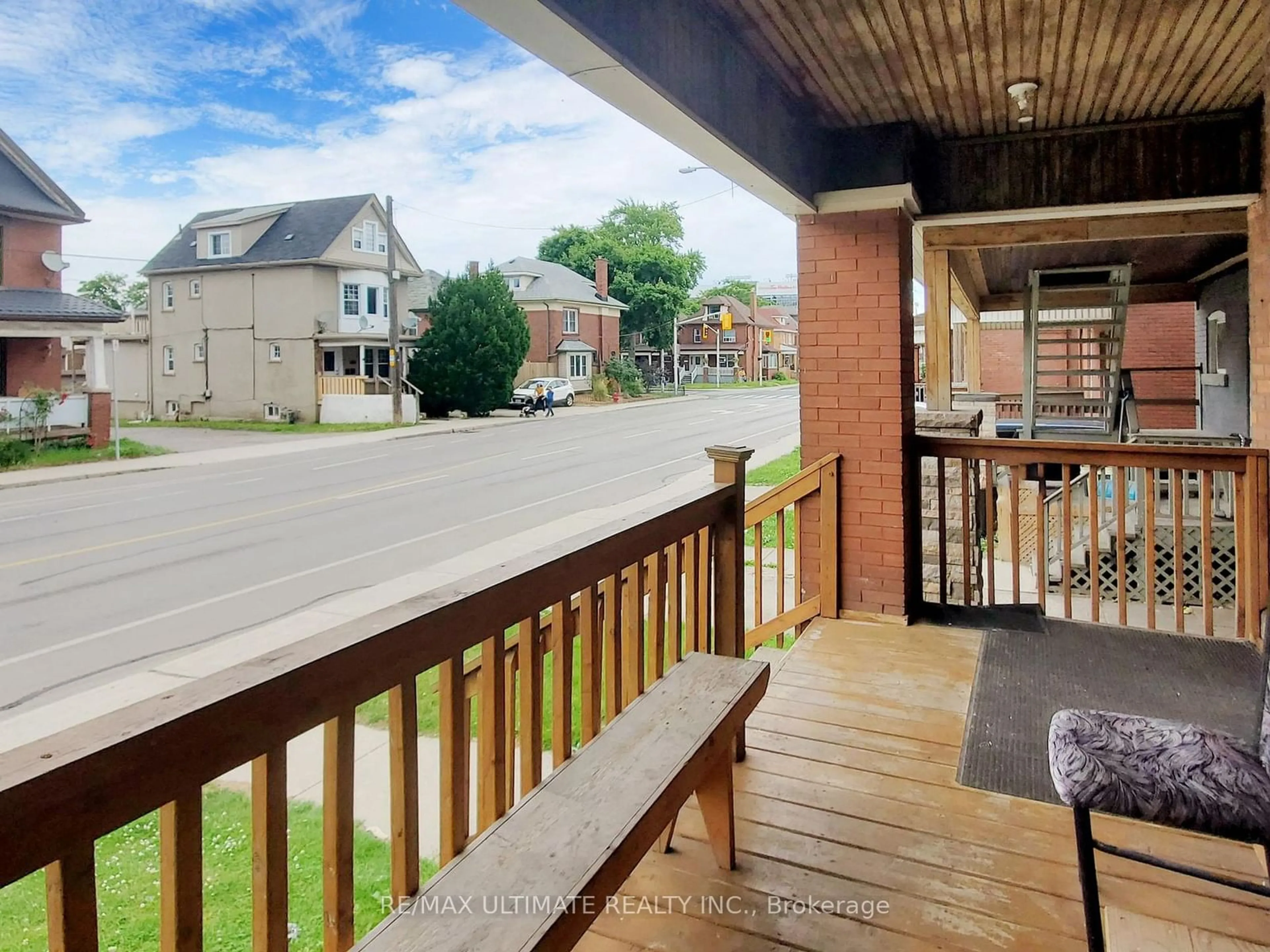 Balcony in the apartment, city buildings view from balcony for 756 Cannon St, Hamilton Ontario L8L 2G9