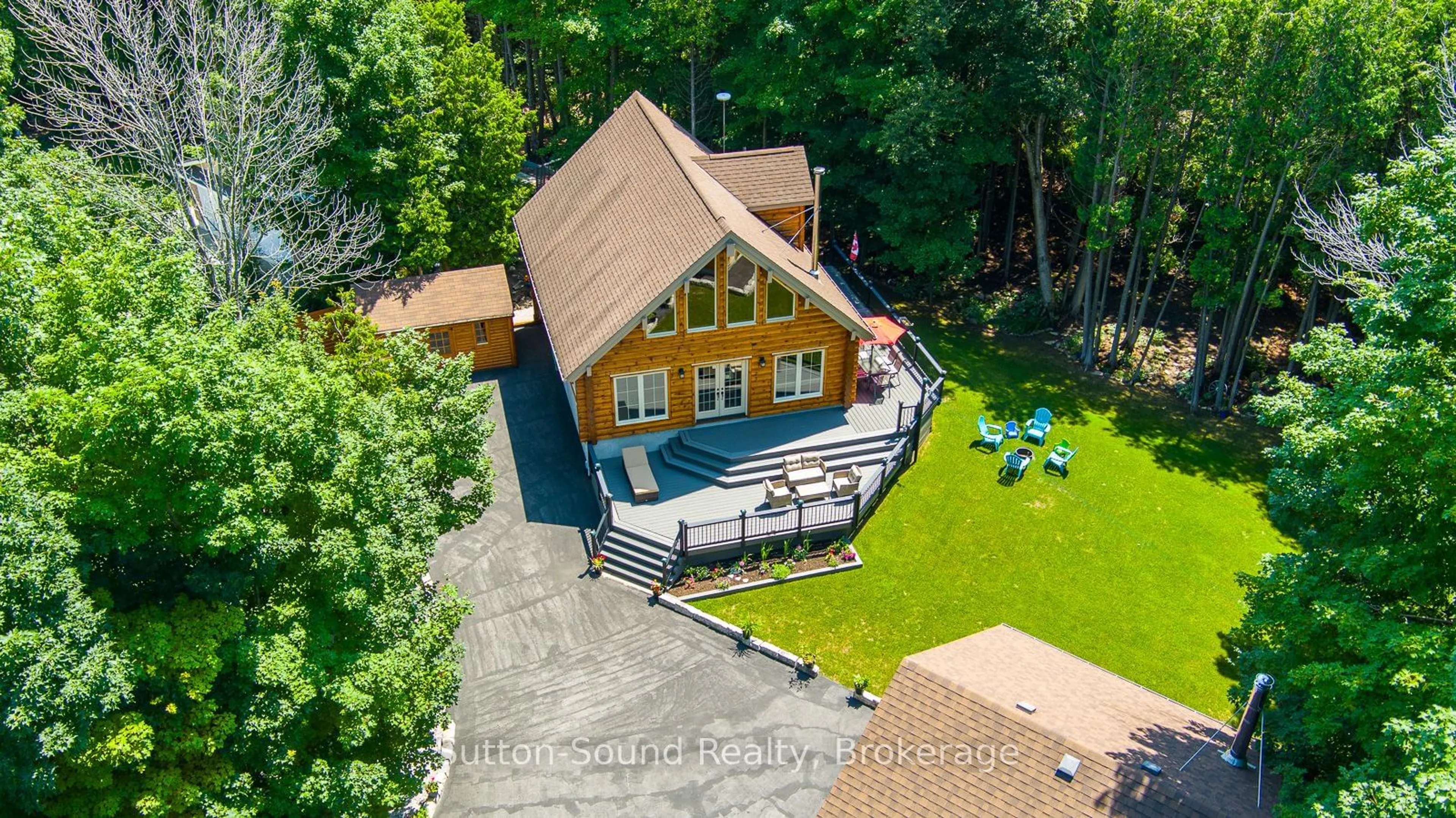 A pic from outside/outdoor area/front of a property/back of a property/a pic from drone, unknown for 20 Sandy Pines Tr, South Bruce Peninsula Ontario N0H 2G0