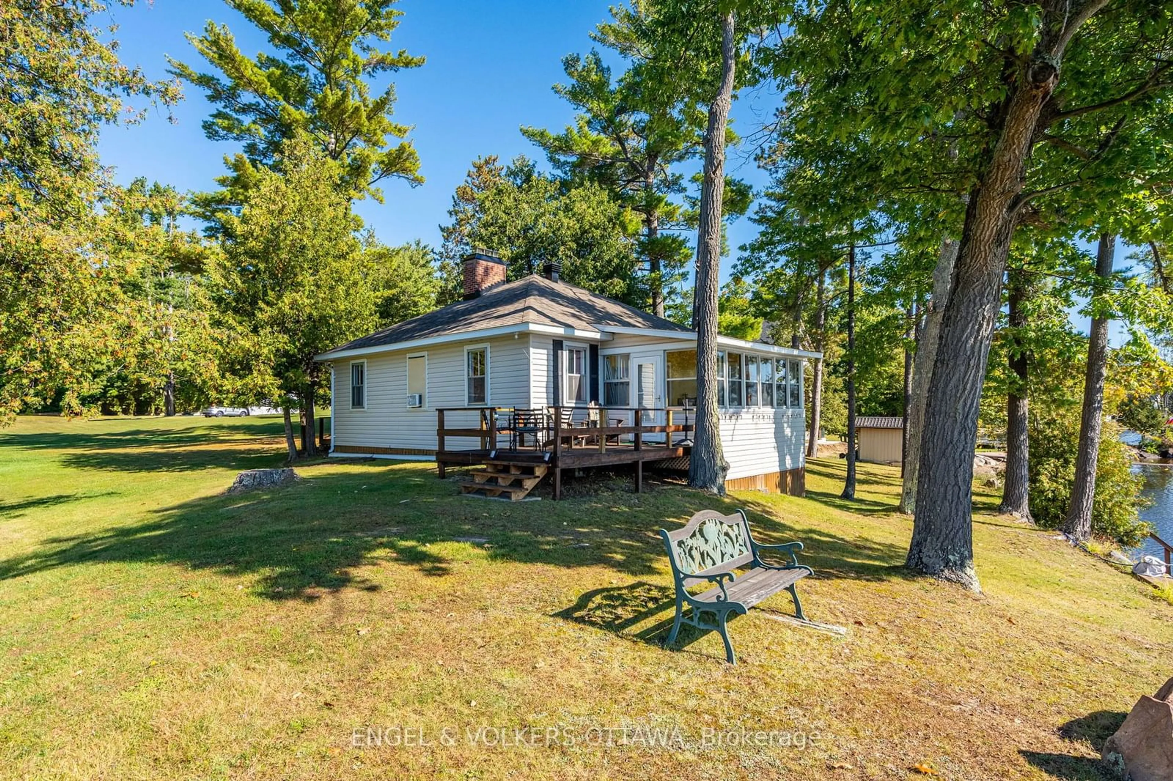 Patio, water/lake/river/ocean view for 5349 CALABOGIE Rd, Greater Madawaska Ontario K0J 1H0