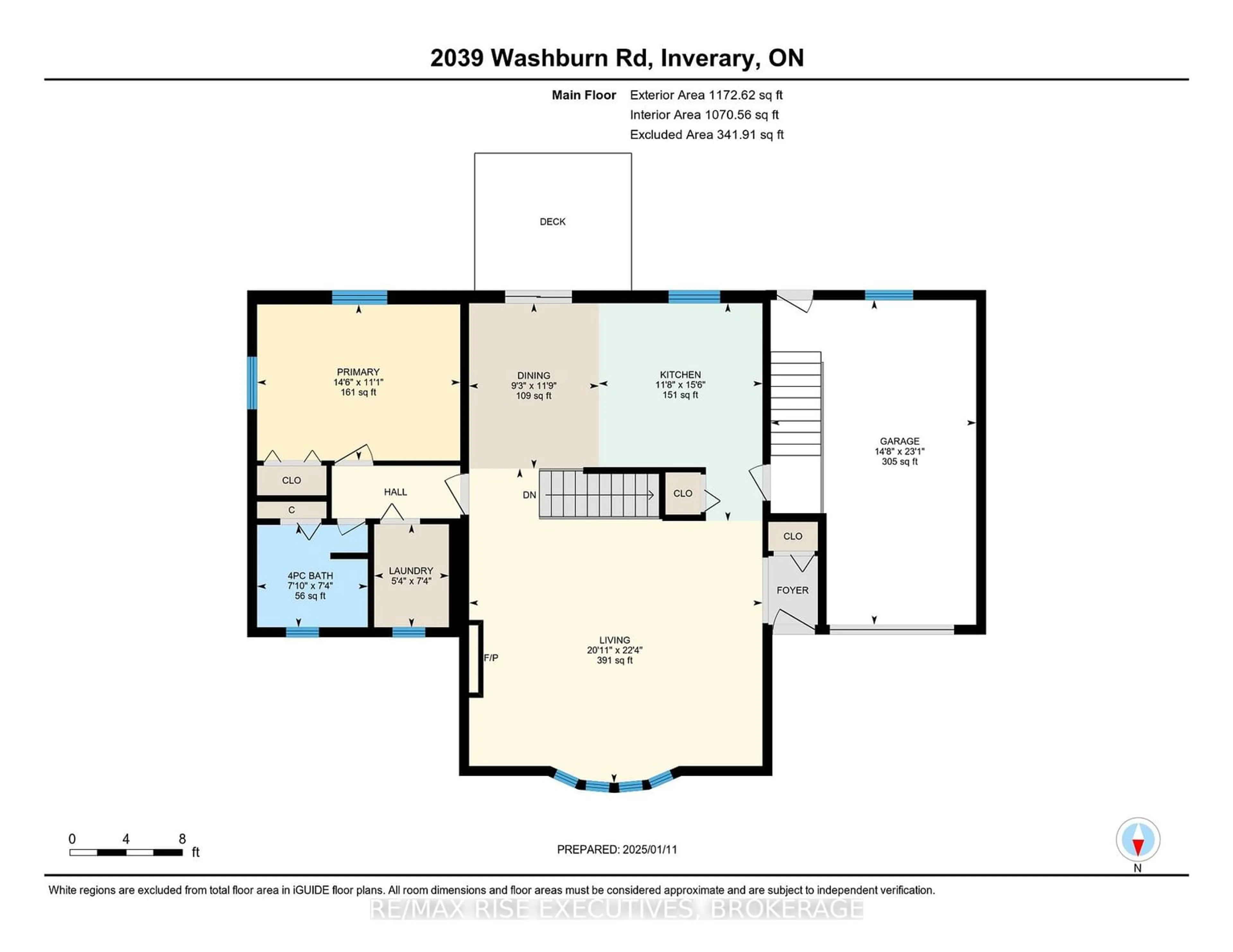 Floor plan for 2039 WASHBURN Rd, South Frontenac Ontario K0H 1X0