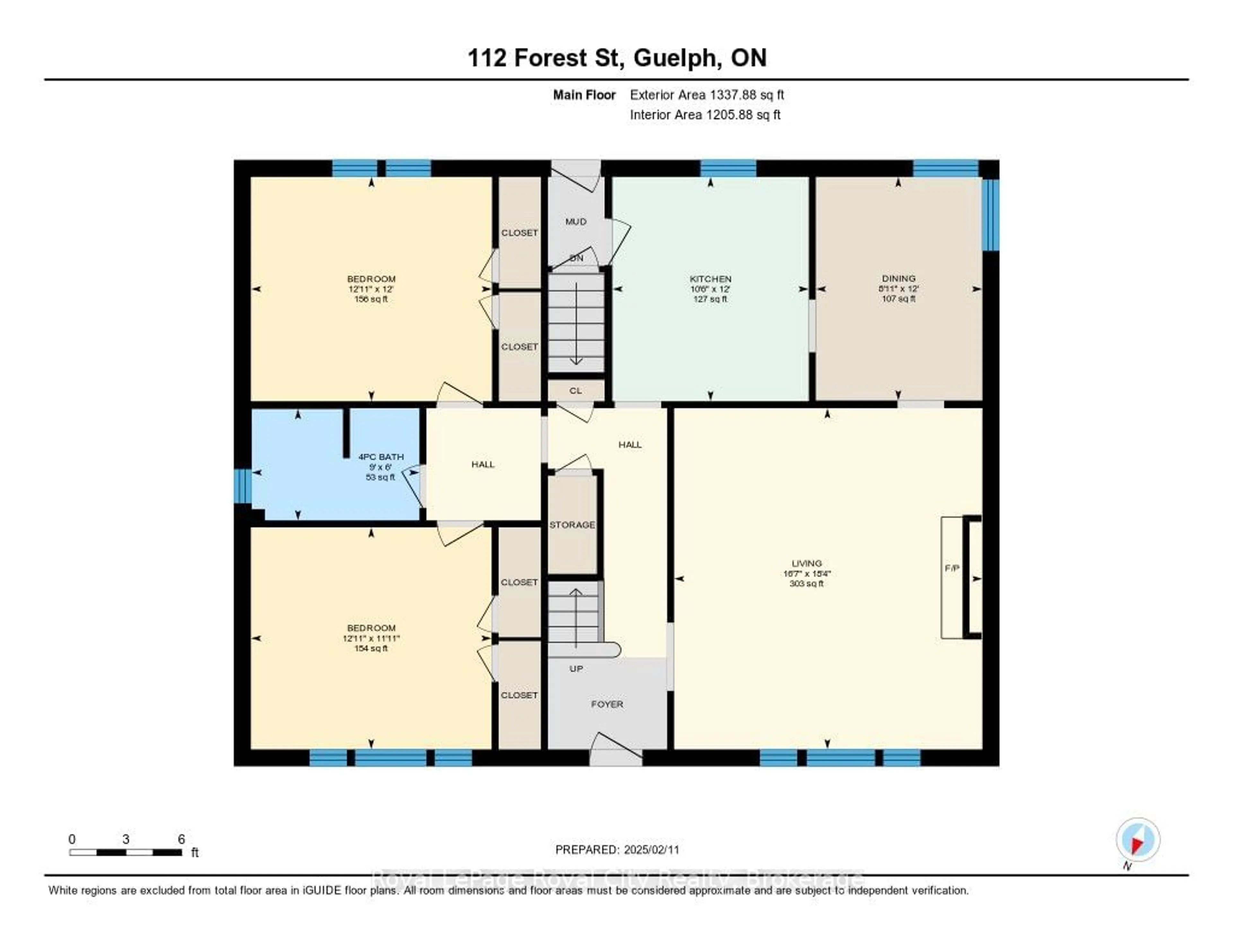 Floor plan for 112 Forest St, Guelph Ontario N1G 1H9