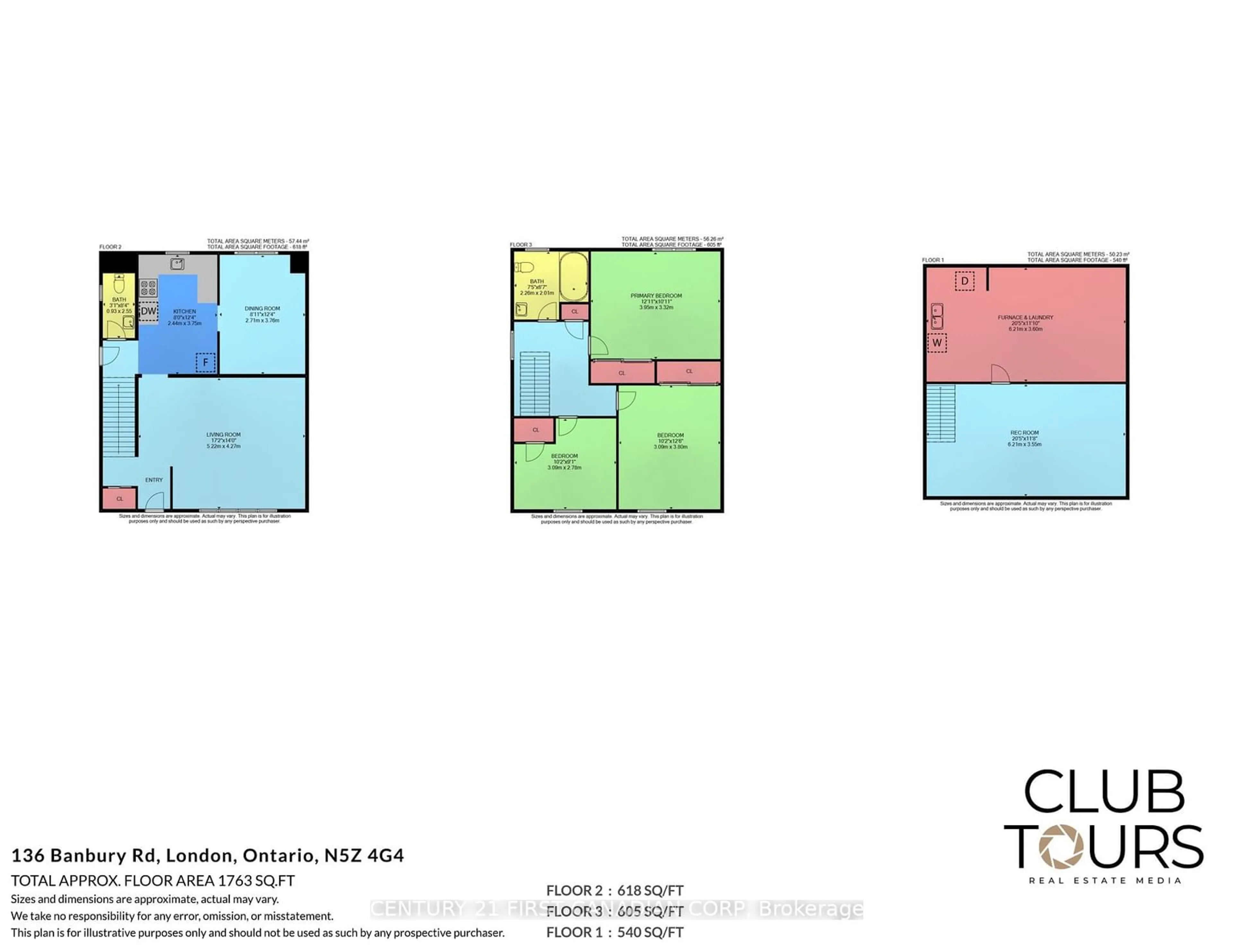 Floor plan for 136 Banbury Rd, London Ontario N6Z 4G4