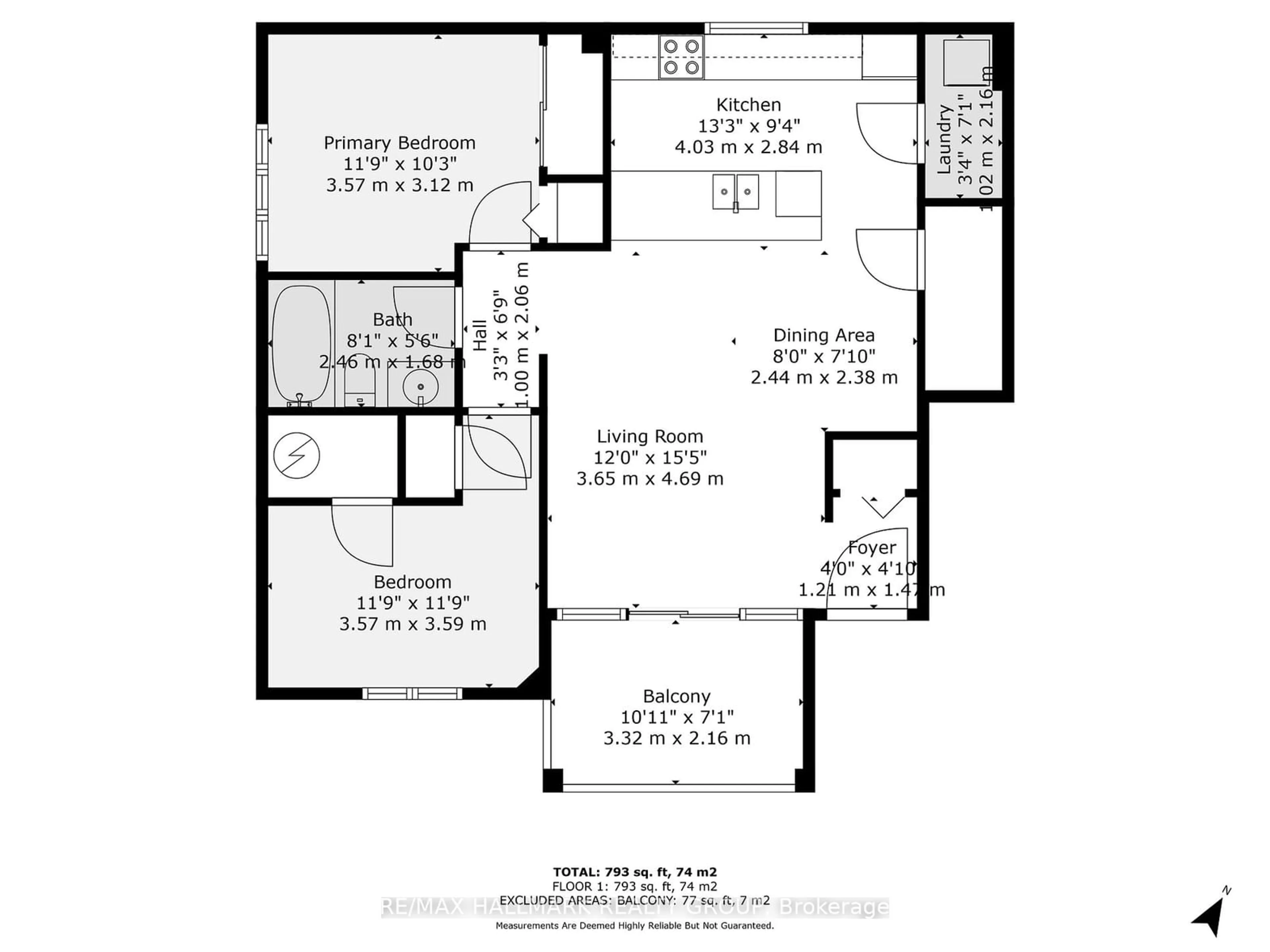 Floor plan for 221 Crestway Dr #G, Barrhaven Ontario K2G 0A9