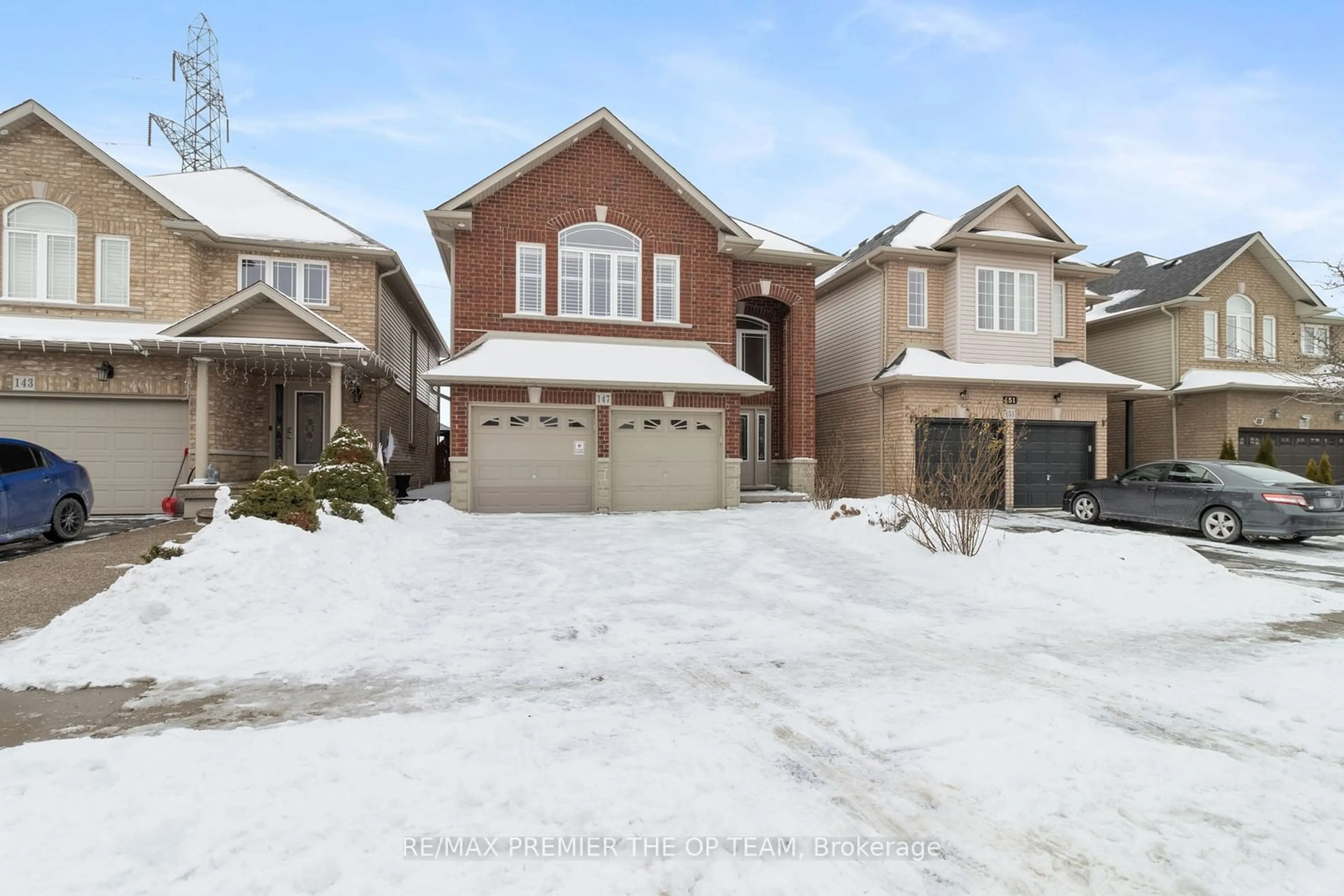 Home with brick exterior material, street for 147 Pelech Cres, Hamilton Ontario L0R 1P0