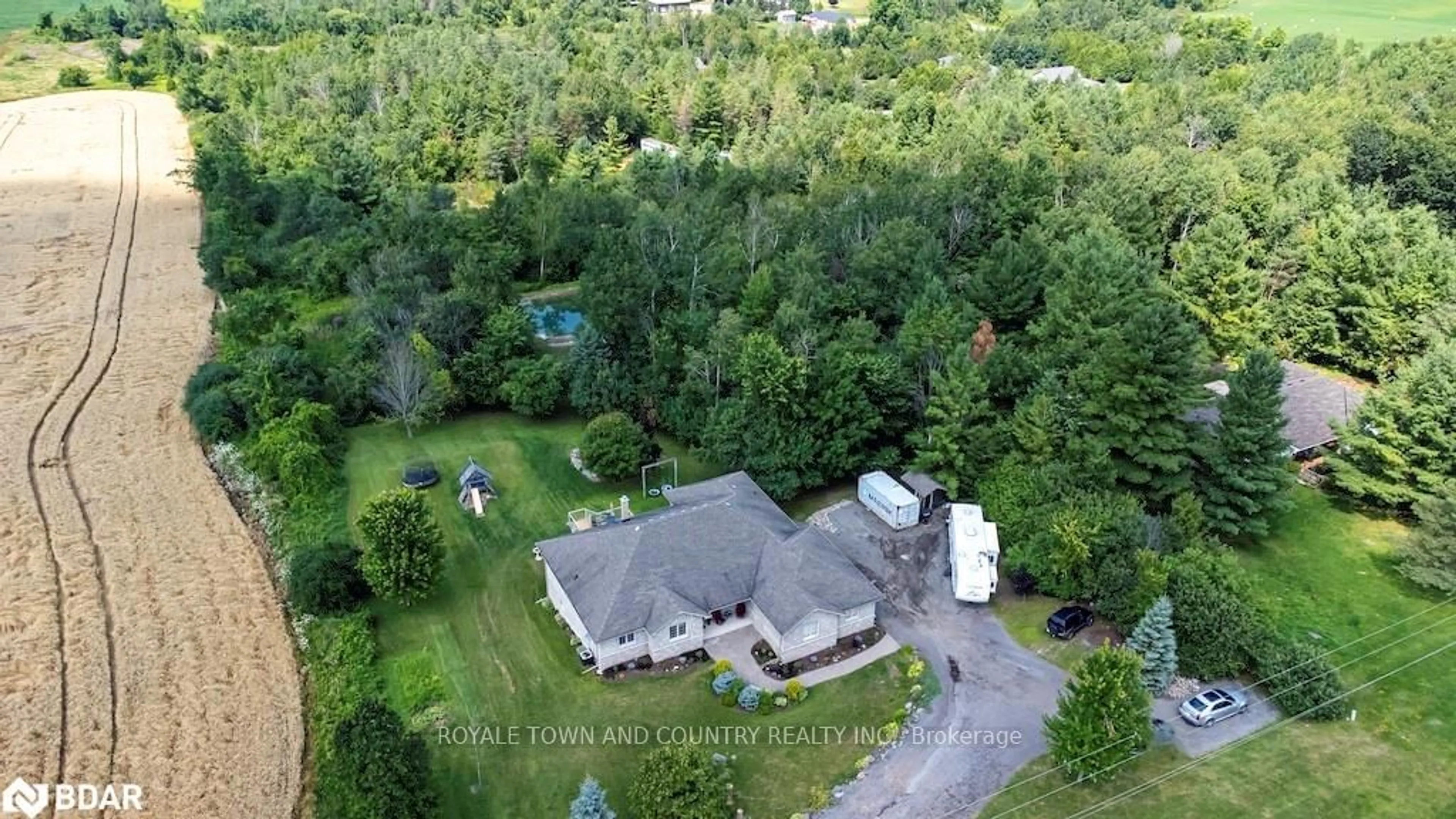 A pic from outside/outdoor area/front of a property/back of a property/a pic from drone, unknown for 422 Highway 7A, Cavan Monaghan Ontario L0A 1C0