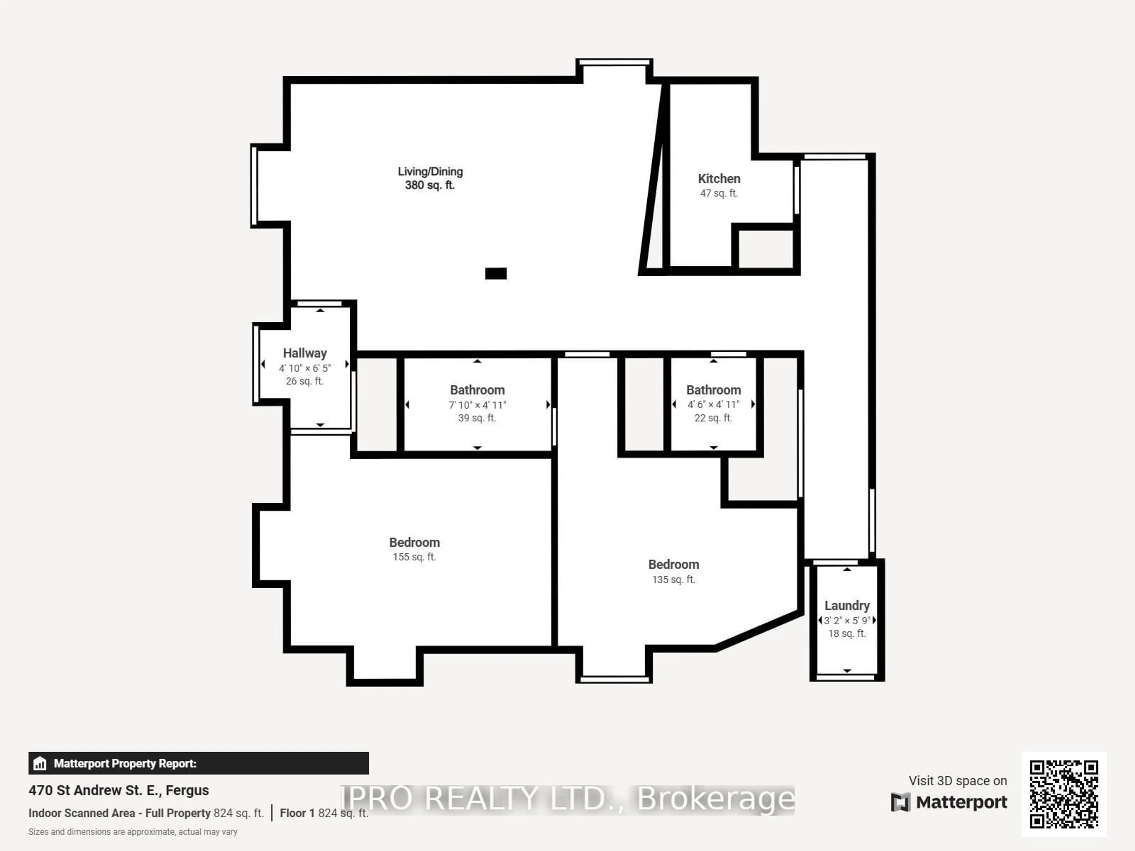 Floor plan for 470 ST Andrew St #201, Centre Wellington Ontario N1M 1R5