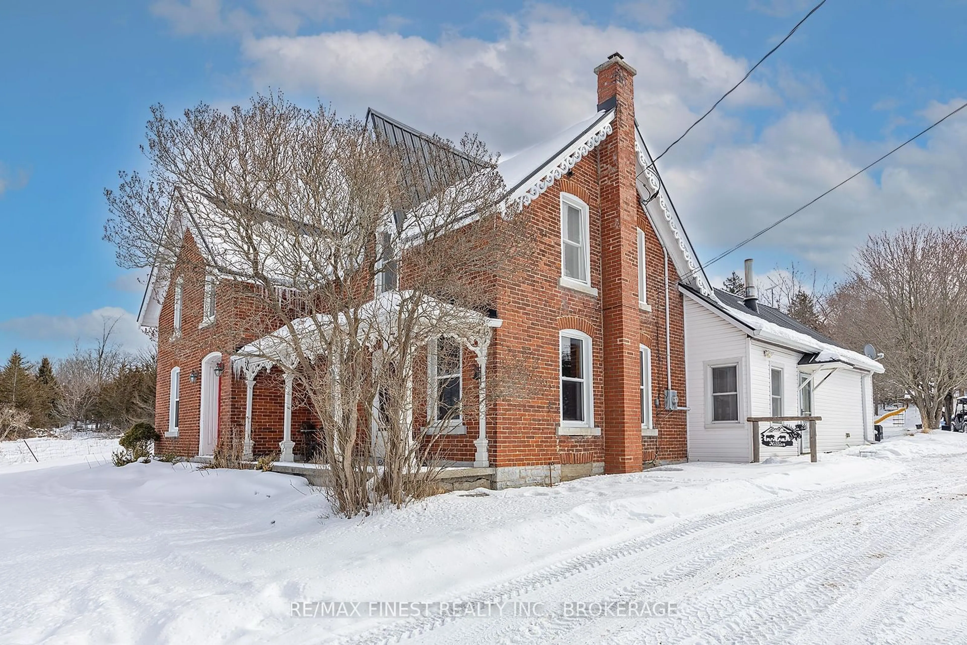 Home with brick exterior material, street for 3858 County Road 1, Stone Mills Ontario K0K 3N0