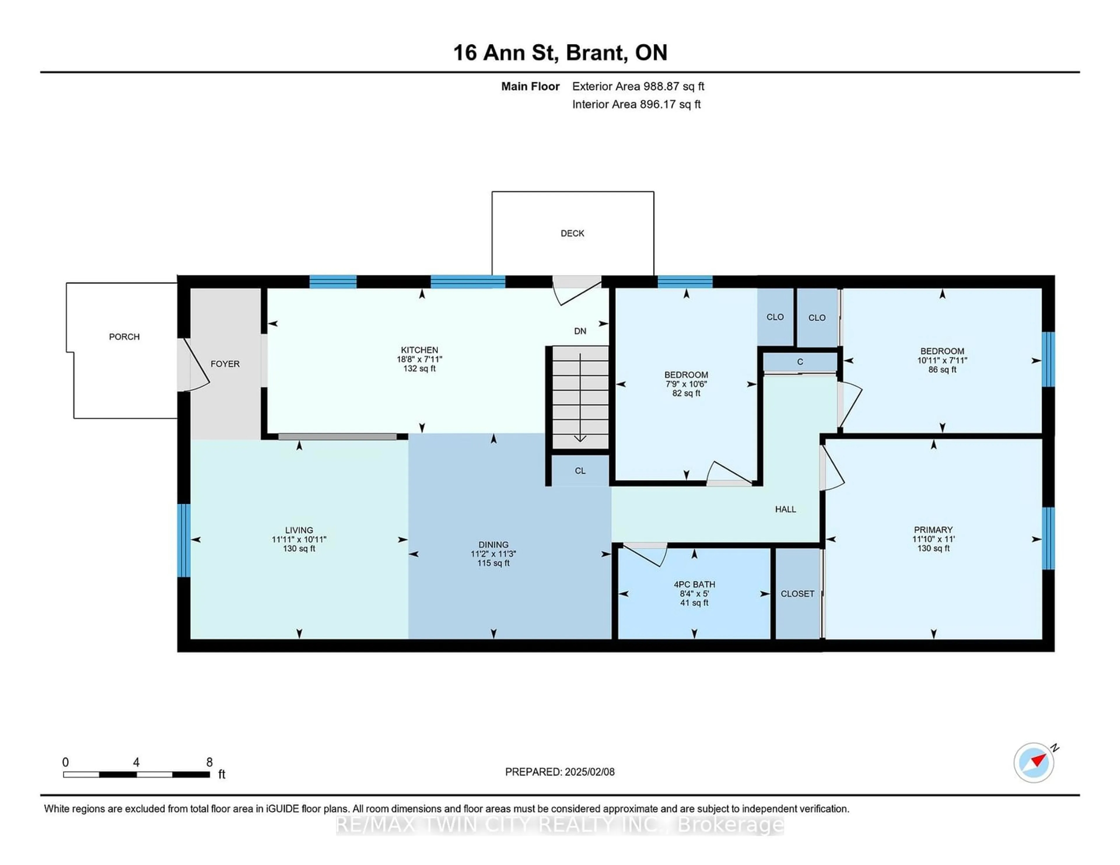 Floor plan for 16 Ann St, Brant Ontario N3L 3V4