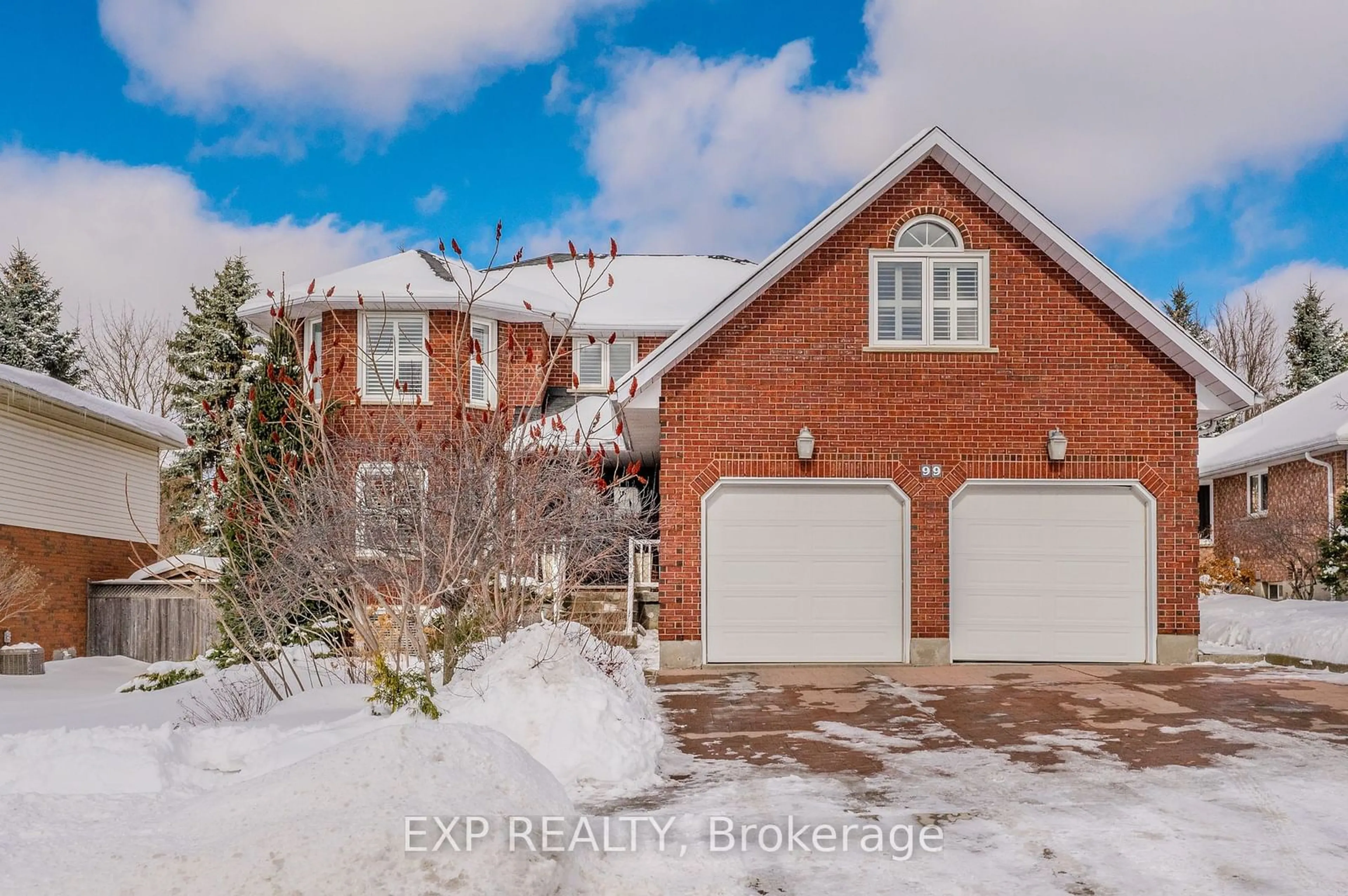 Home with brick exterior material, street for 99 Attwood Dr, Cambridge Ontario N1T 1P6