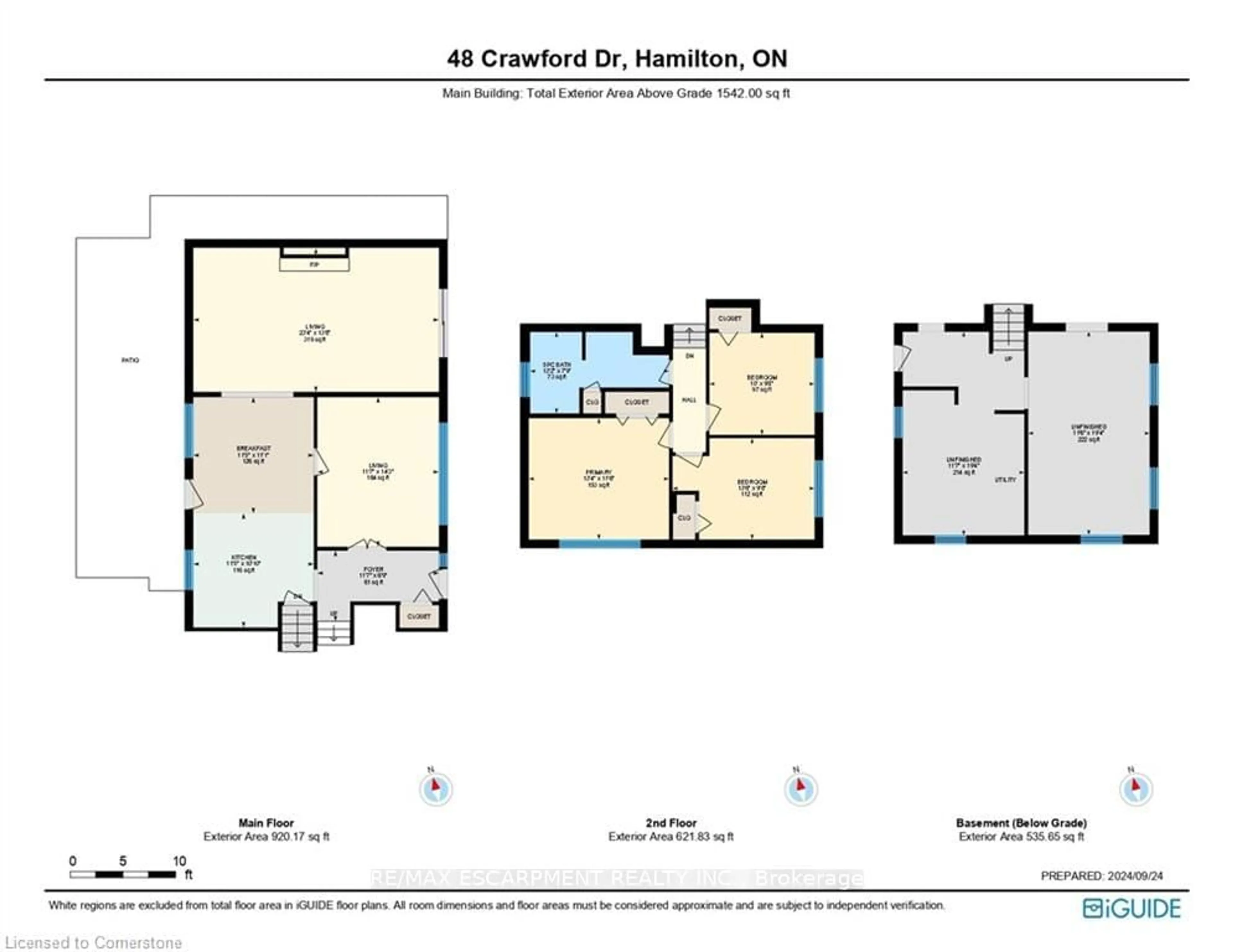 Floor plan for 48 Crawford Dr, Hamilton Ontario L8H 2P1