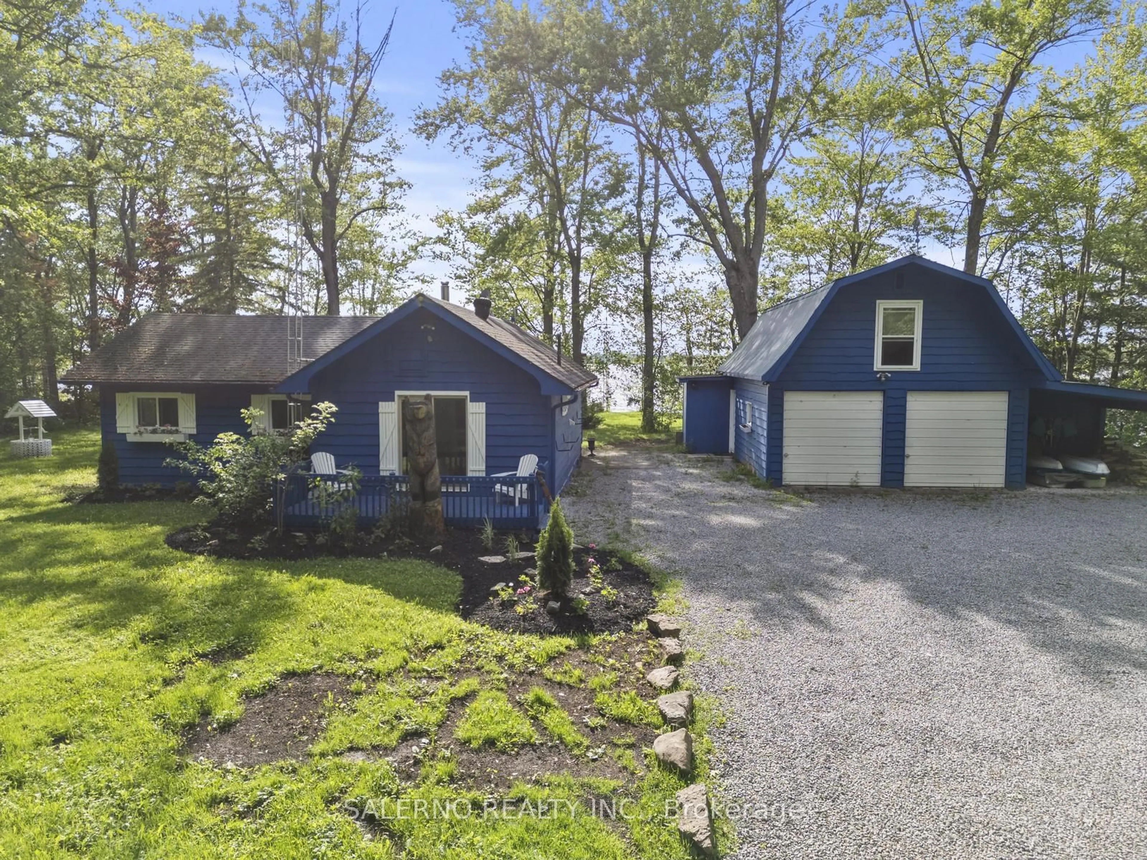 A pic from outside/outdoor area/front of a property/back of a property/a pic from drone, street for 161 Campbell Beach Rd, Kawartha Lakes Ontario L0K 1B0