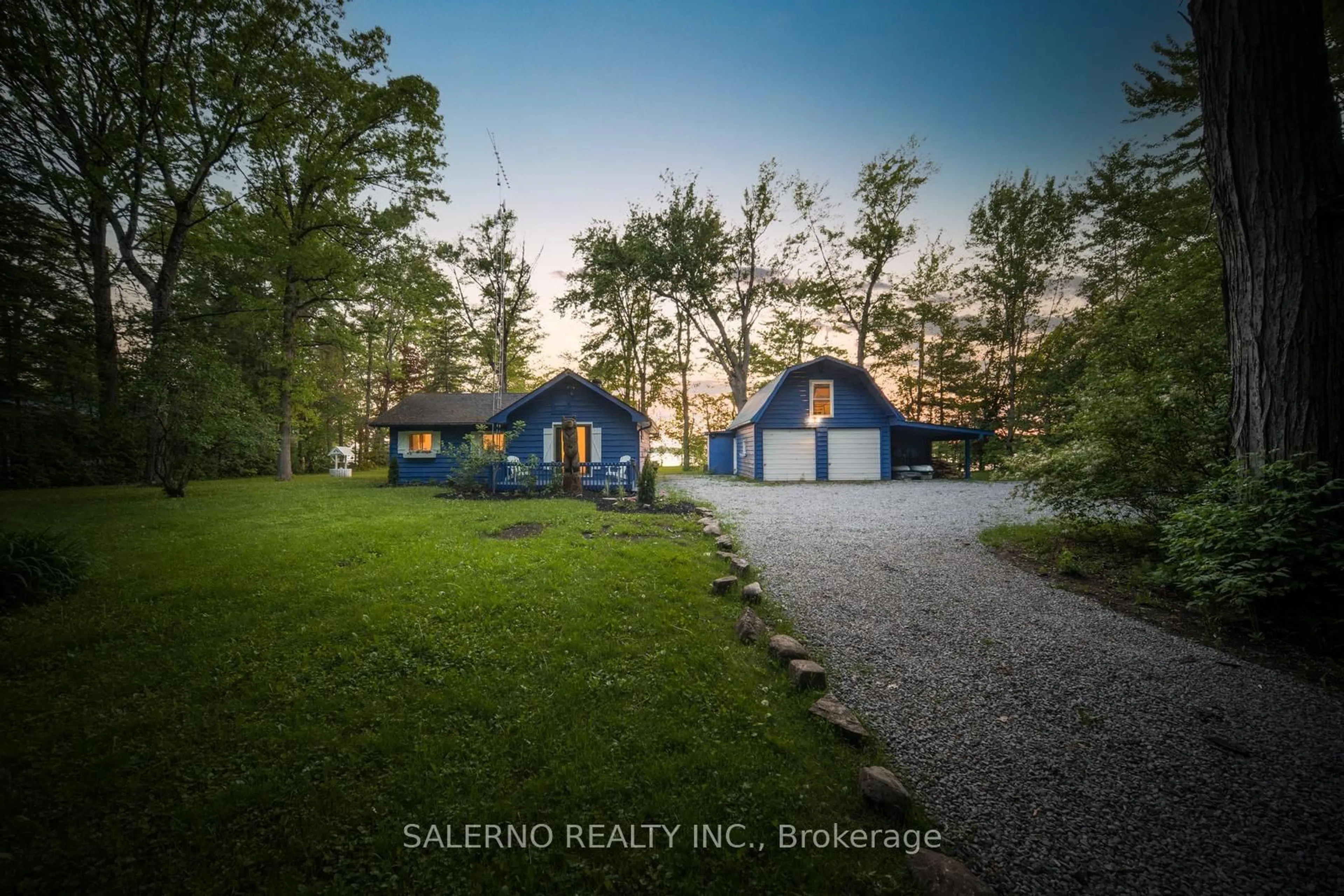 A pic from outside/outdoor area/front of a property/back of a property/a pic from drone, unknown for 161 Campbell Beach Rd, Kawartha Lakes Ontario L0K 1B0