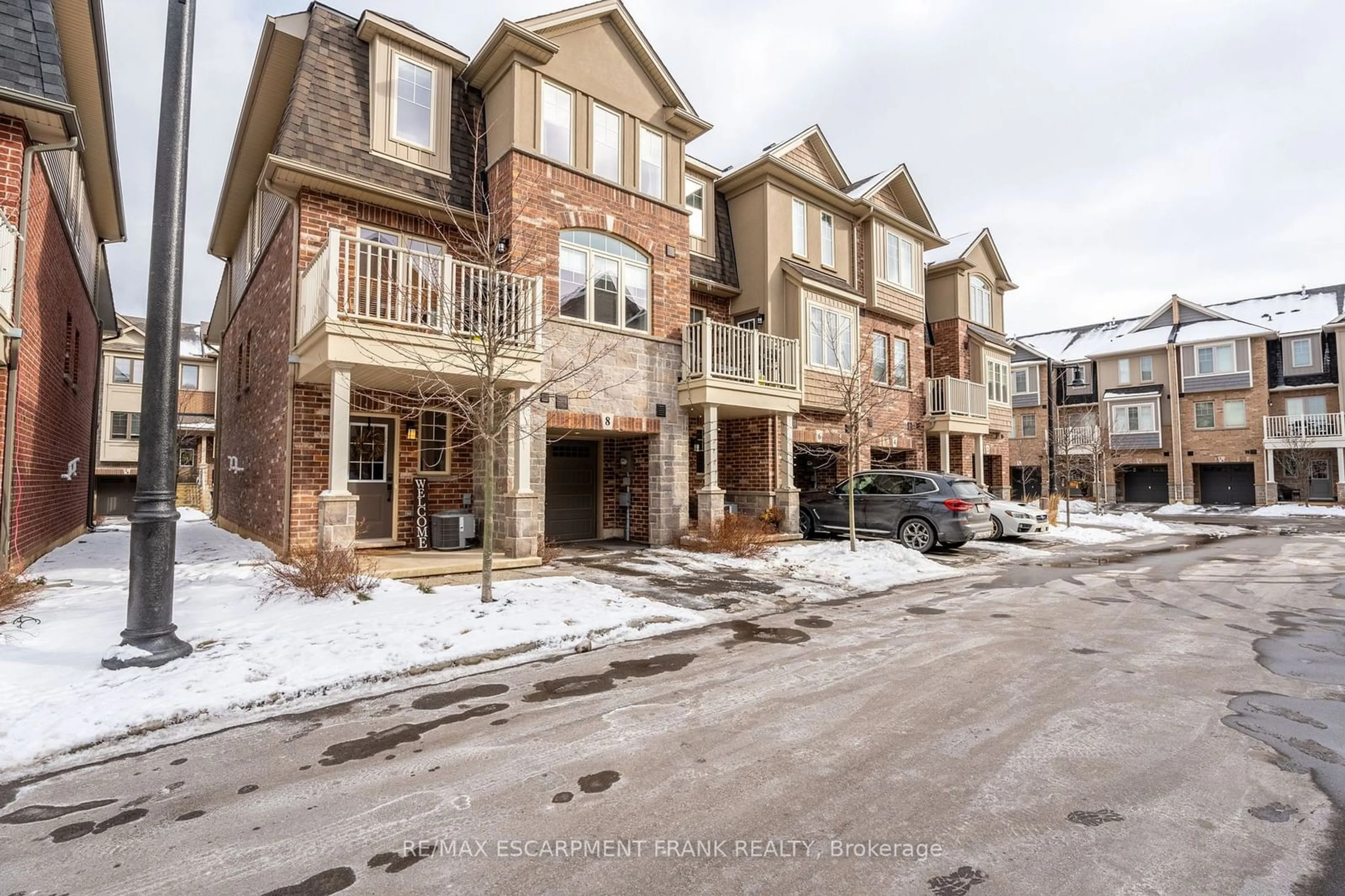 A pic from outside/outdoor area/front of a property/back of a property/a pic from drone, street for 8 Birot Lane, Hamilton Ontario L9G 3K9