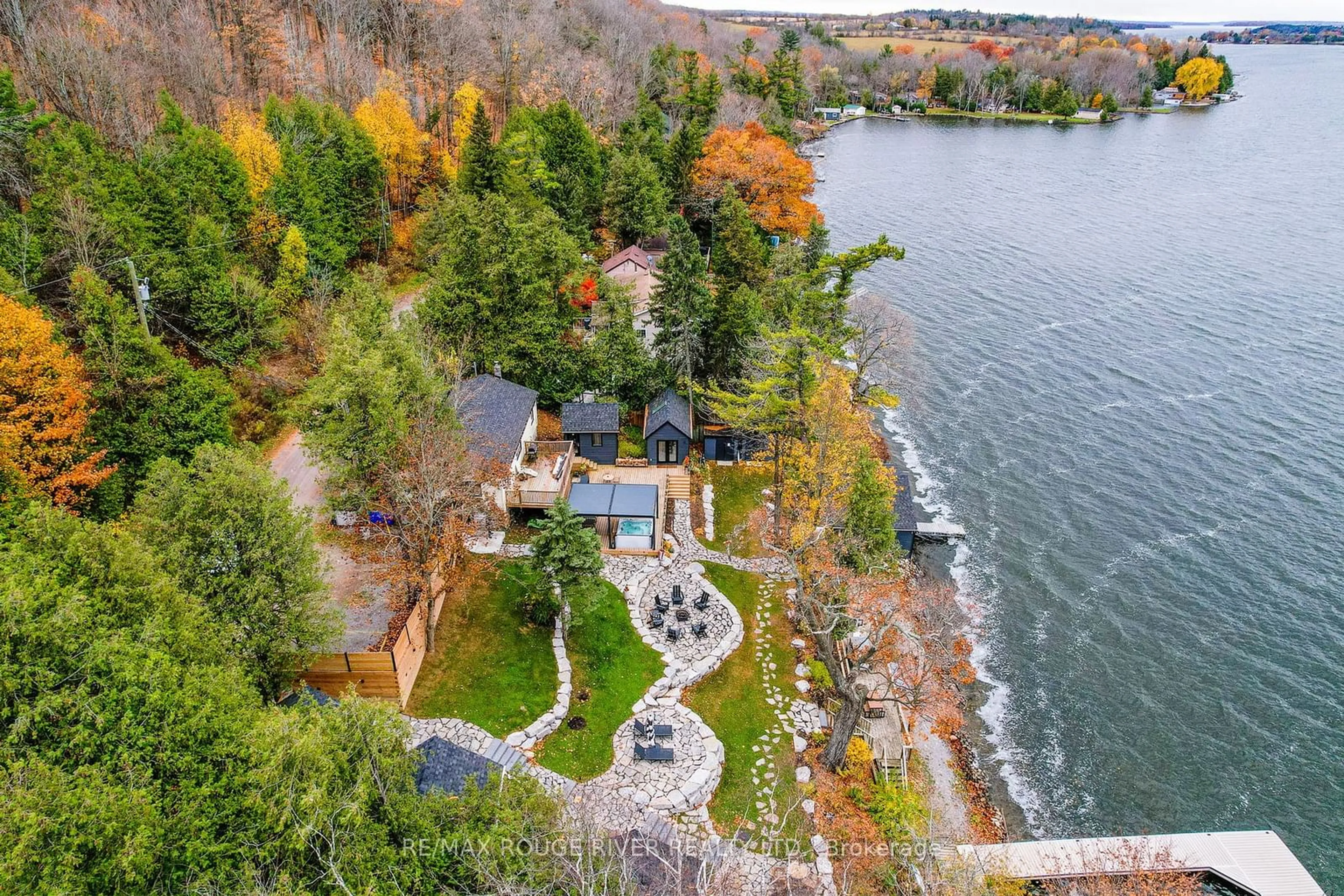 A pic from outside/outdoor area/front of a property/back of a property/a pic from drone, water/lake/river/ocean view for 1026 Merrill Rd #12, Alnwick/Haldimand Ontario K0K 2X0