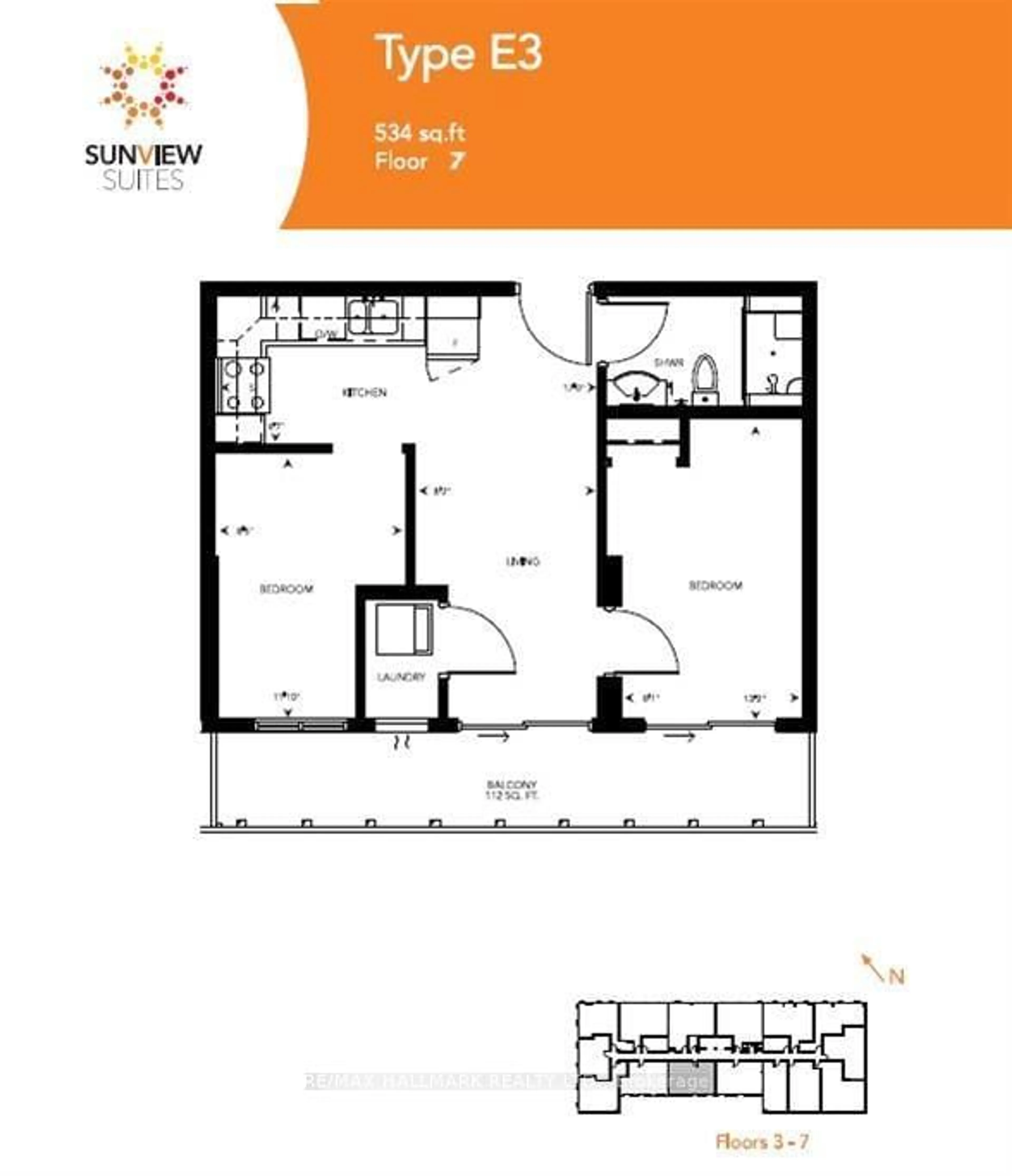 Floor plan for 258B Sunview St #278, Waterloo Ontario N2L 0H7