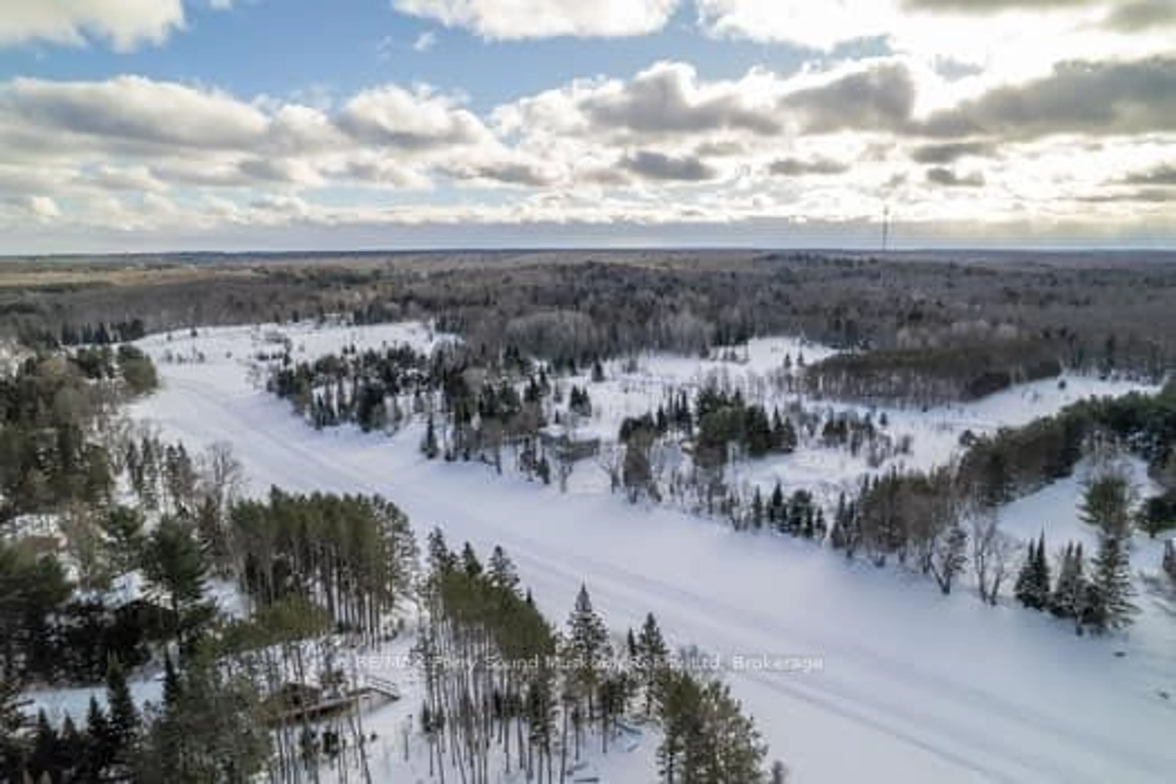 A pic from outside/outdoor area/front of a property/back of a property/a pic from drone, forest/trees view for 587 Centre Rd, McKellar Ontario P2A 0B4