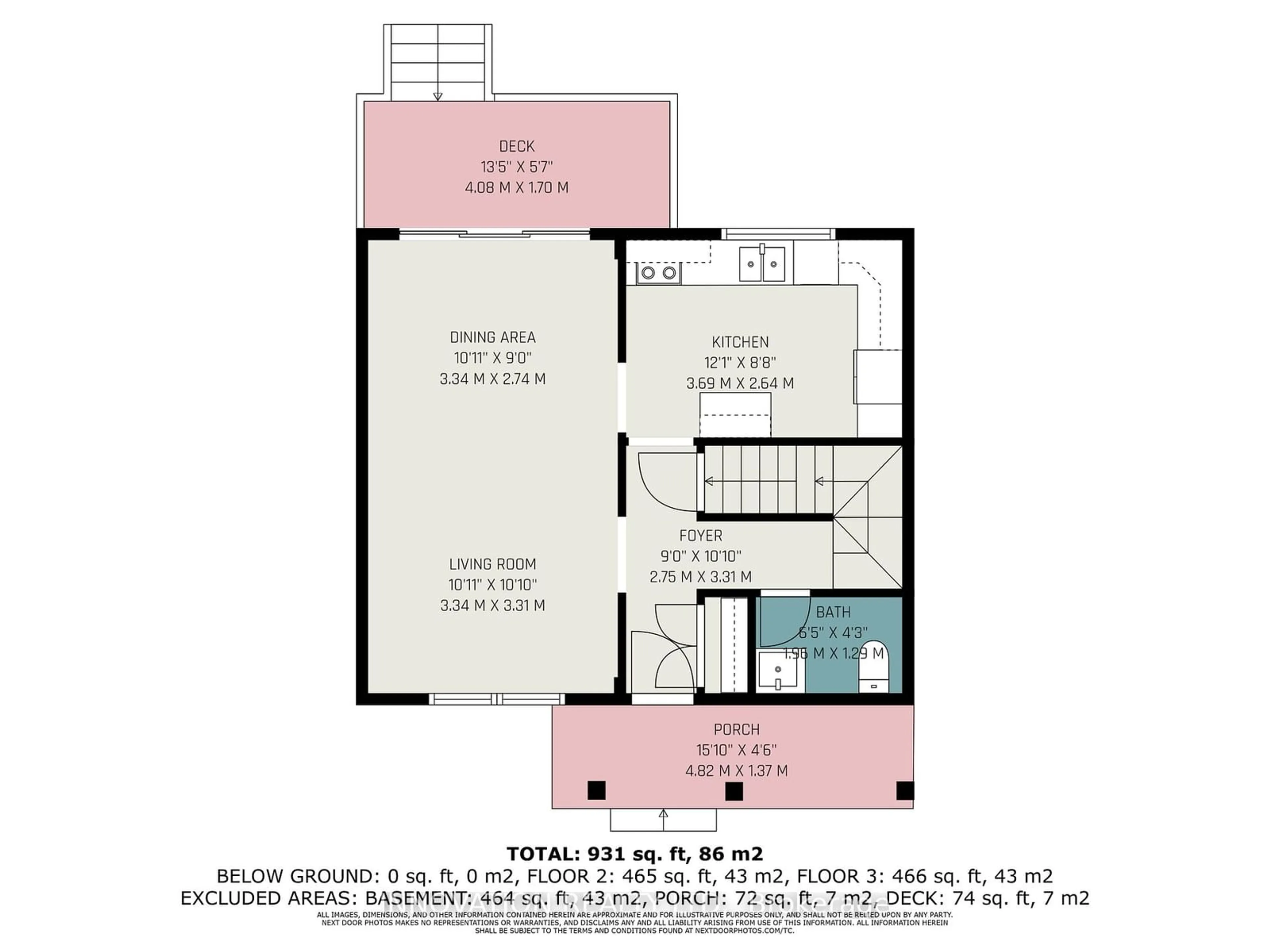 Floor plan for 105 Parkinson St #12, North Grenville Ontario K0G 1J0