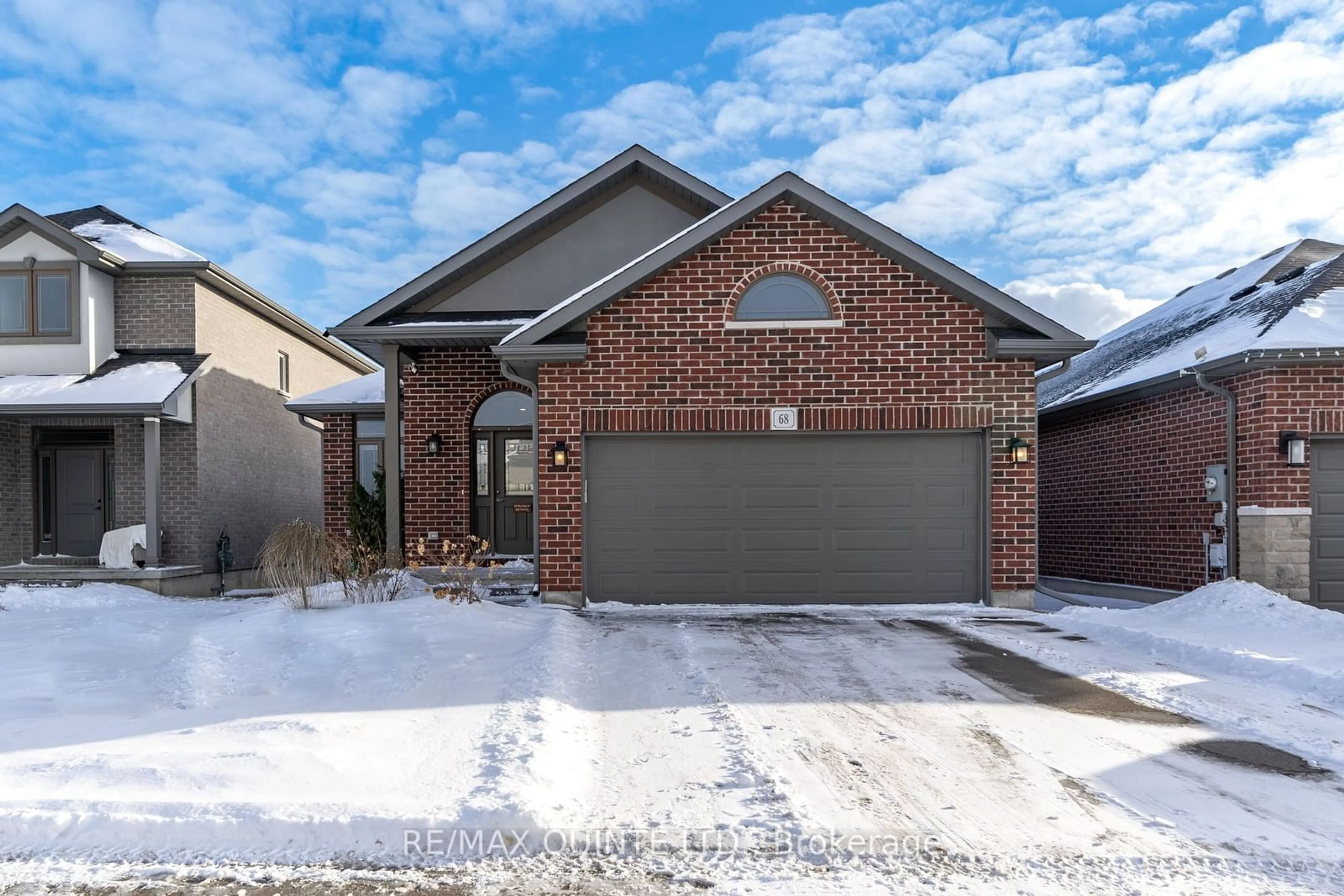 Home with brick exterior material, street for 68 Farmington Cres, Belleville Ontario K8N 9J8