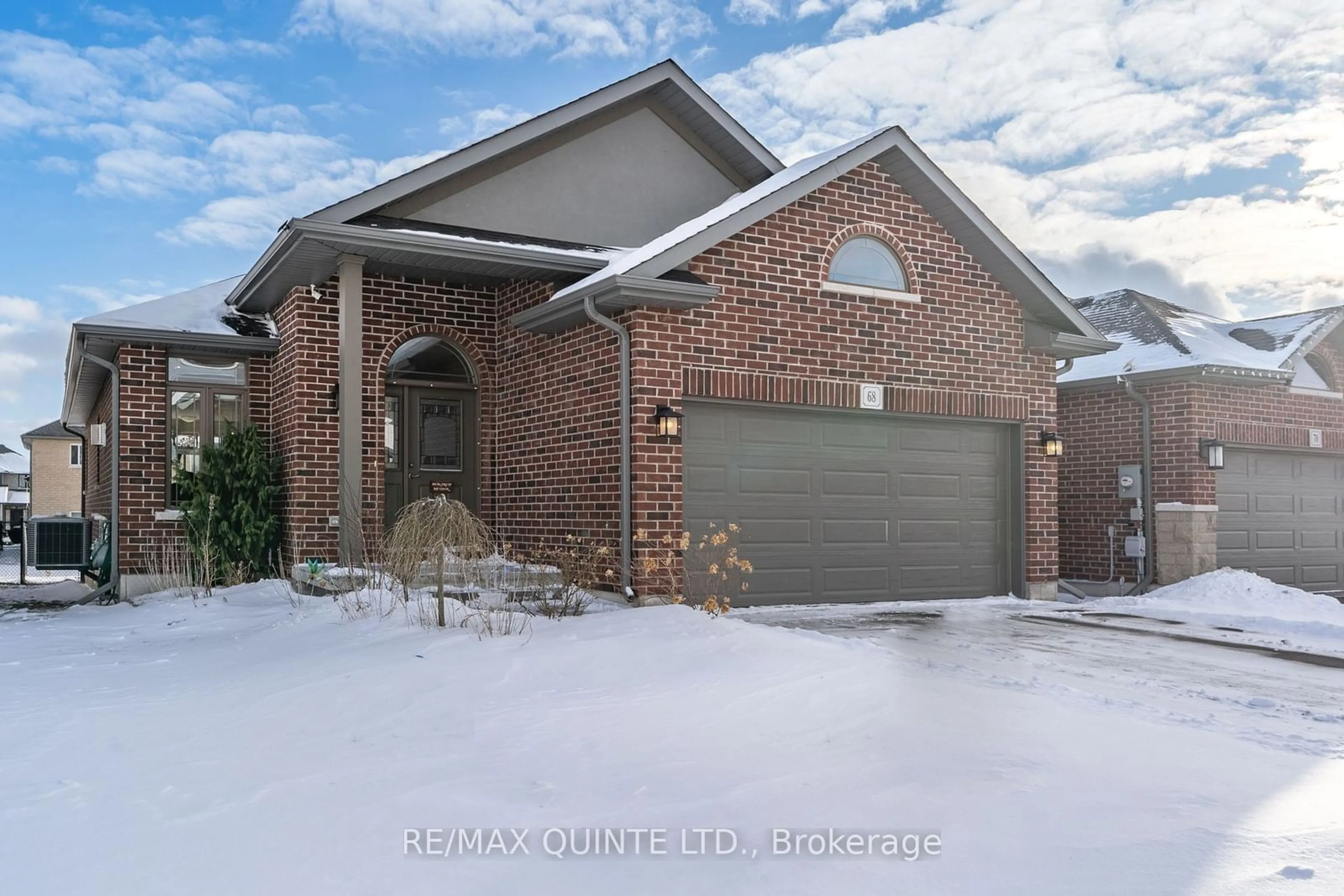 Home with brick exterior material, street for 68 Farmington Cres, Belleville Ontario K8N 9J8