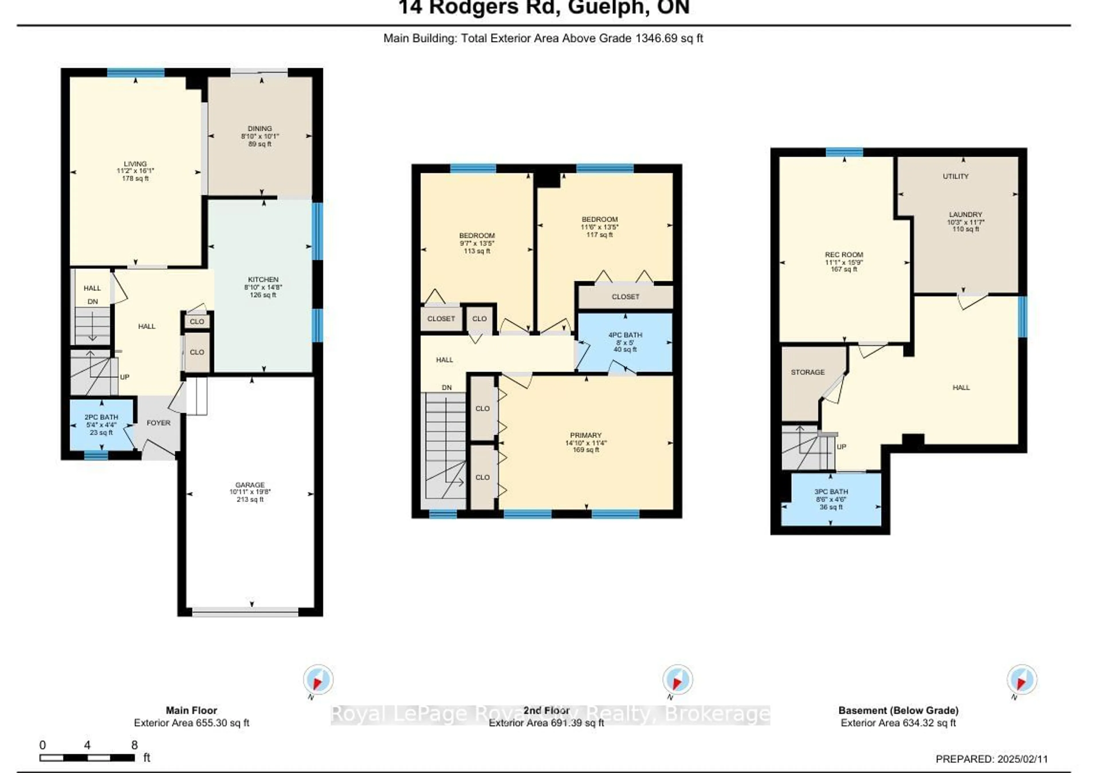 Floor plan for 14 Rodgers Rd, Guelph Ontario N1G 4V5