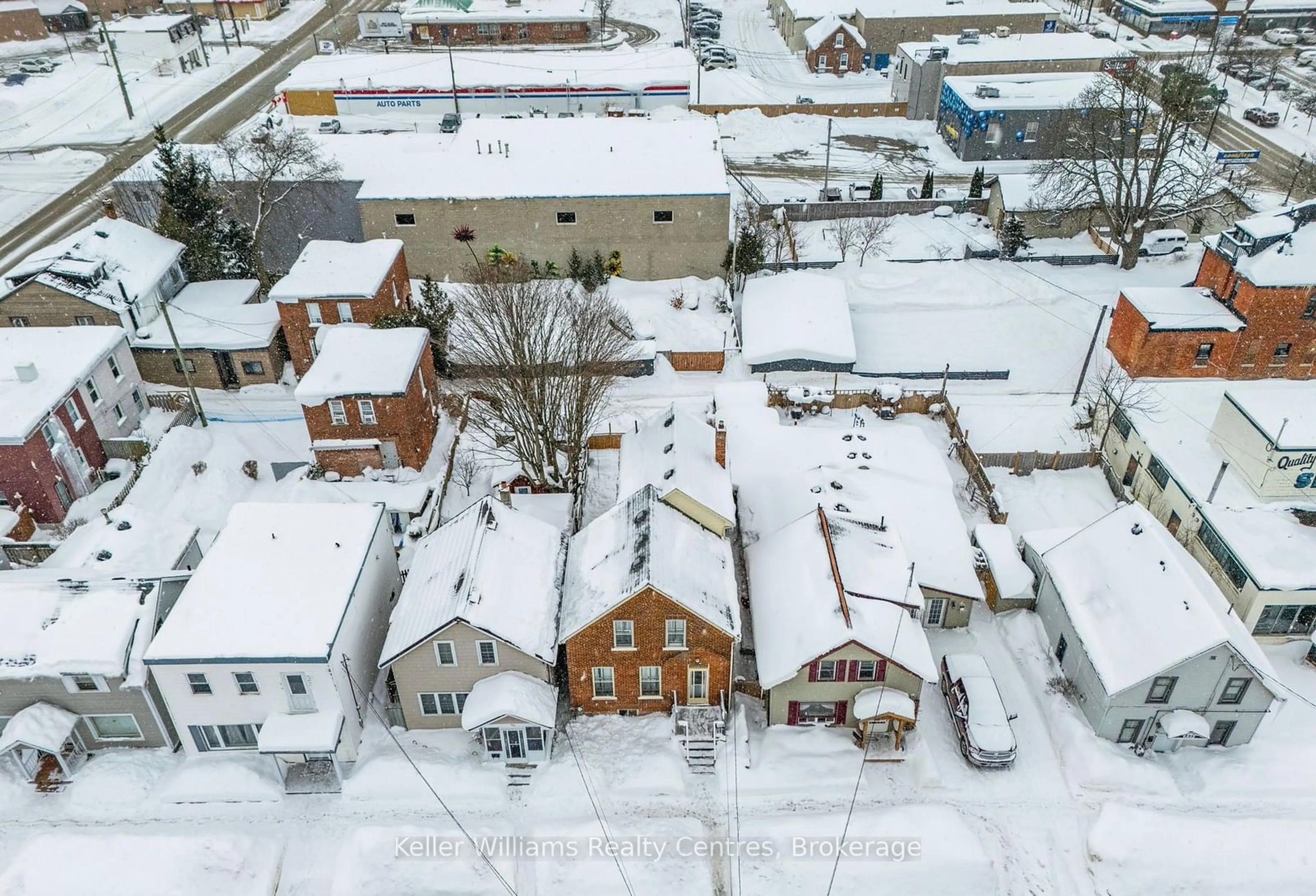 A pic from outside/outdoor area/front of a property/back of a property/a pic from drone, street for 253 11th St, Owen Sound Ontario N4K 1T8