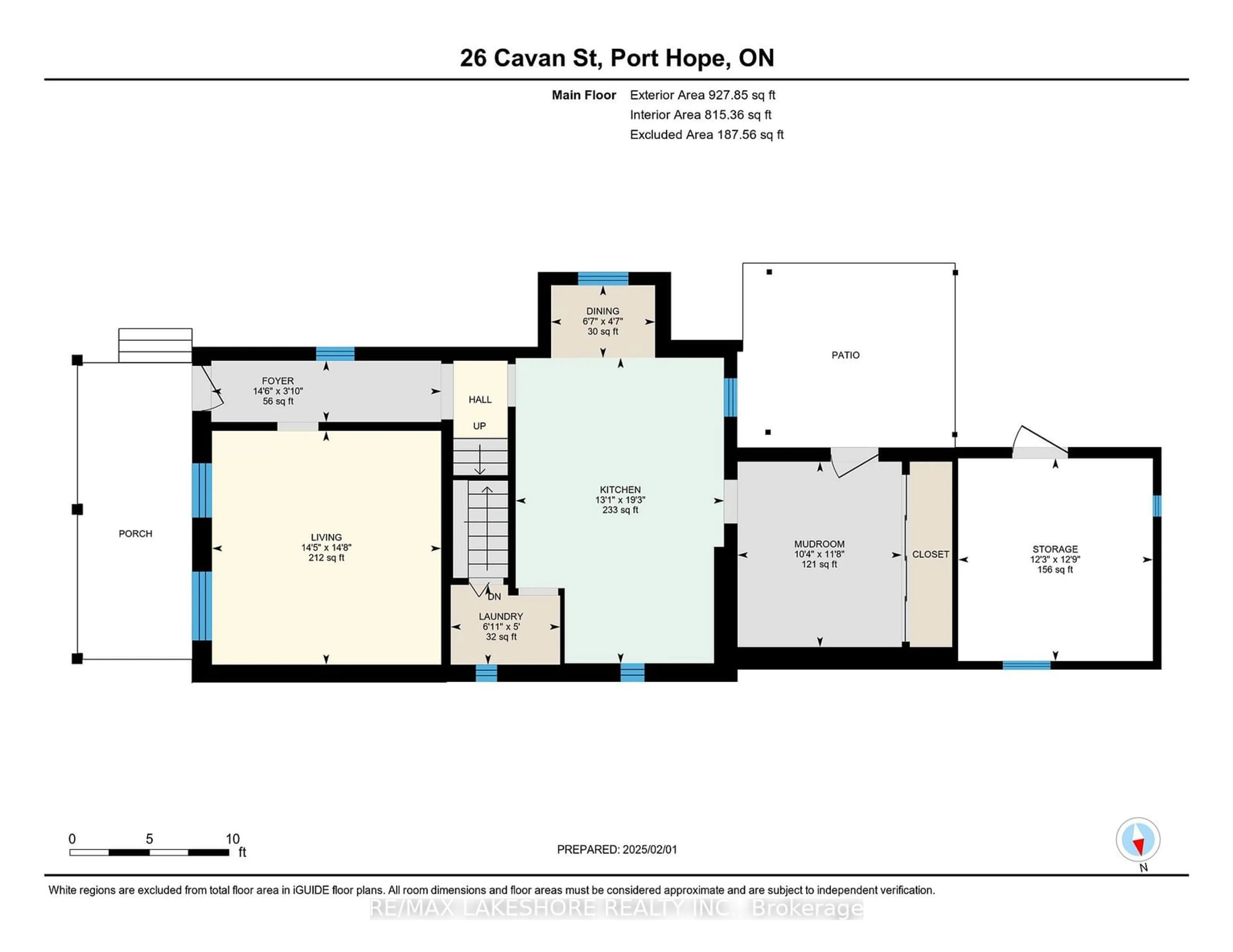 Floor plan for 26 Cavan St, Port Hope Ontario L1A 3B4