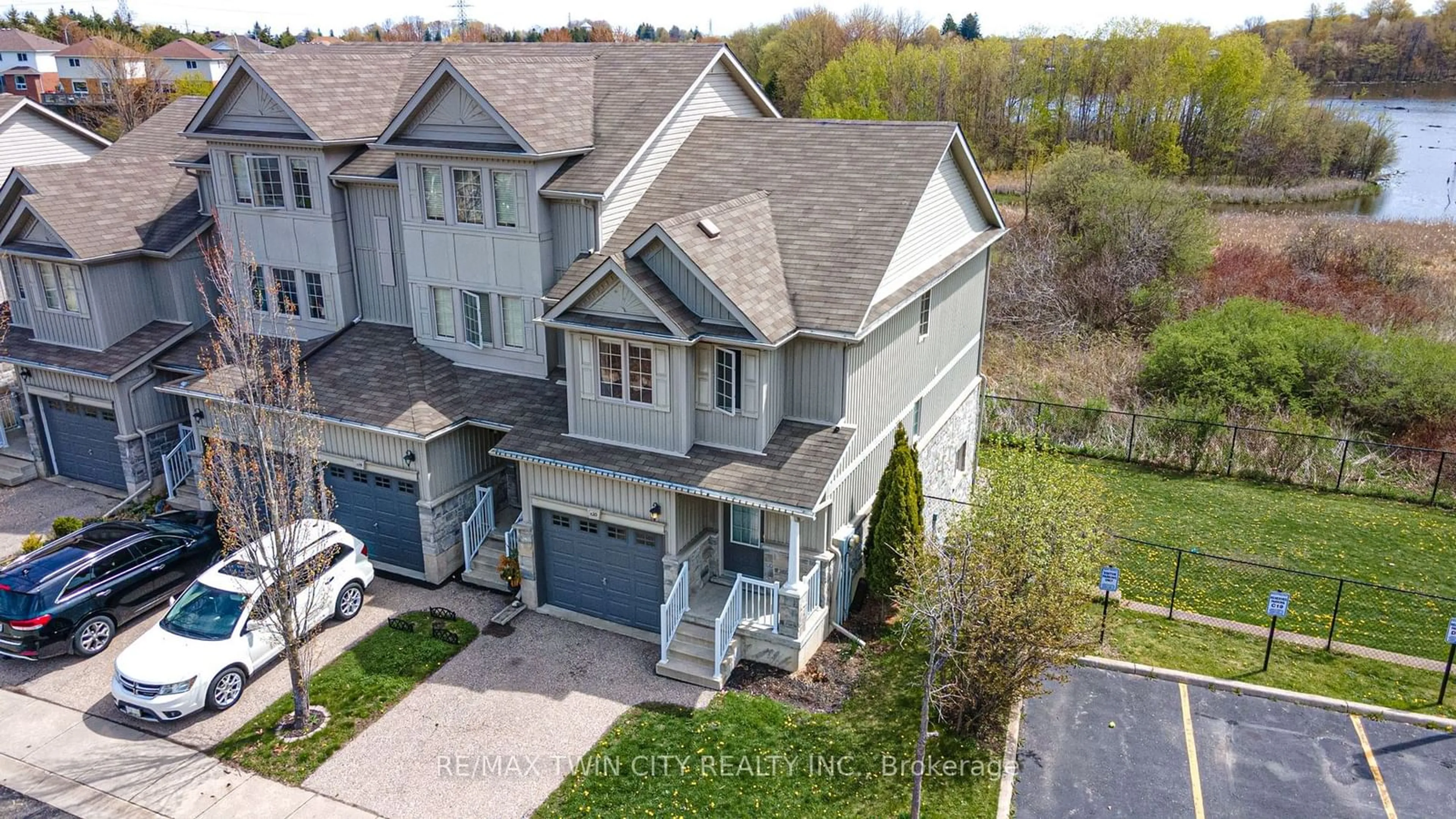 A pic from outside/outdoor area/front of a property/back of a property/a pic from drone, street for 20 David Bergey Dr #C20, Kitchener Ontario N2E 0B1