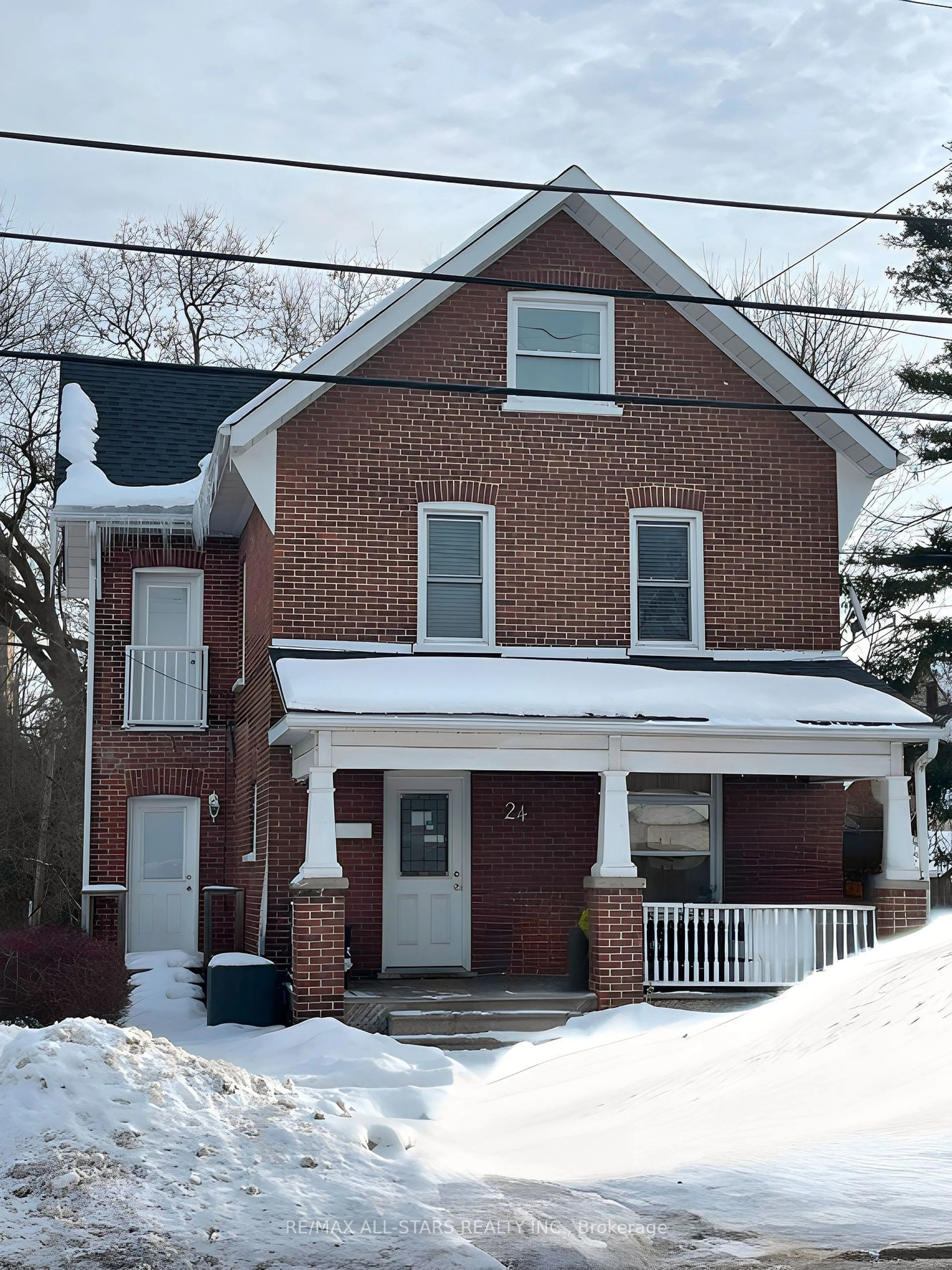 Home with brick exterior material, street for 24 Aylmer St, Peterborough Ontario K9J 3H5