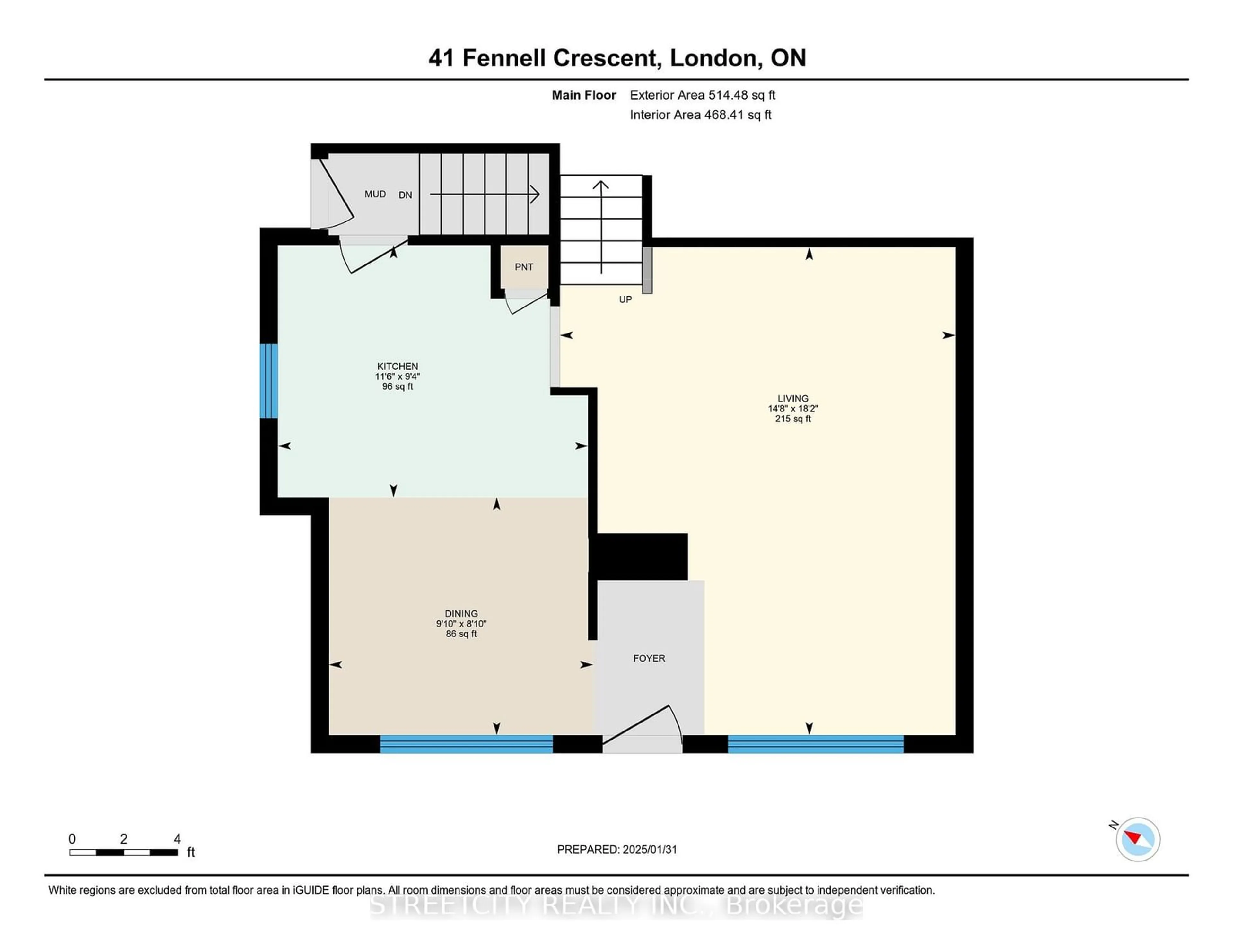 Floor plan for 41 Fennell Cres, London Ontario N6E 2E2