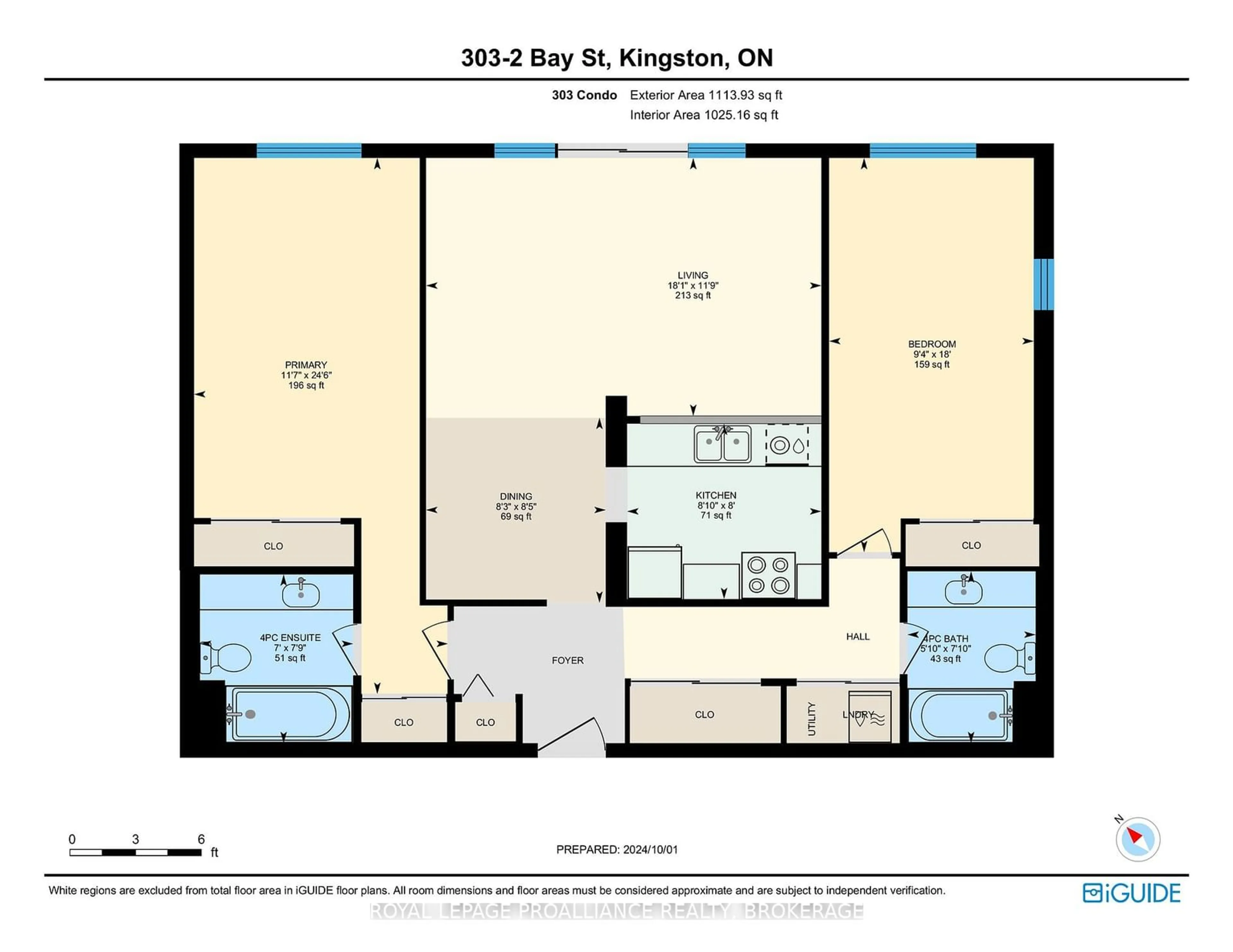 Floor plan for 2 Bay St #303, Kingston Ontario K7K 6T7