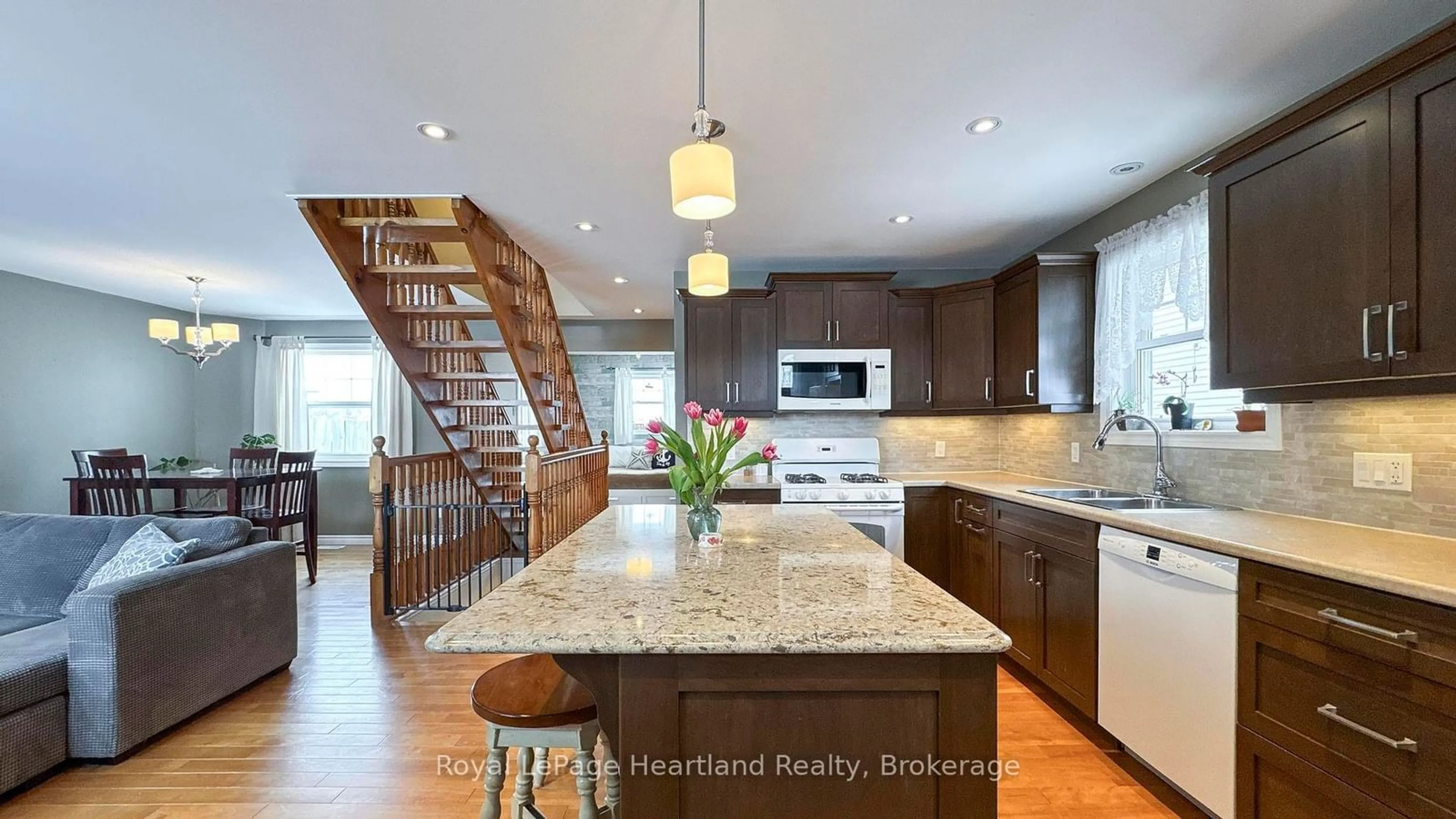 Contemporary kitchen, ceramic/tile floor for 217 Picton St, Goderich Ontario N7A 1K1