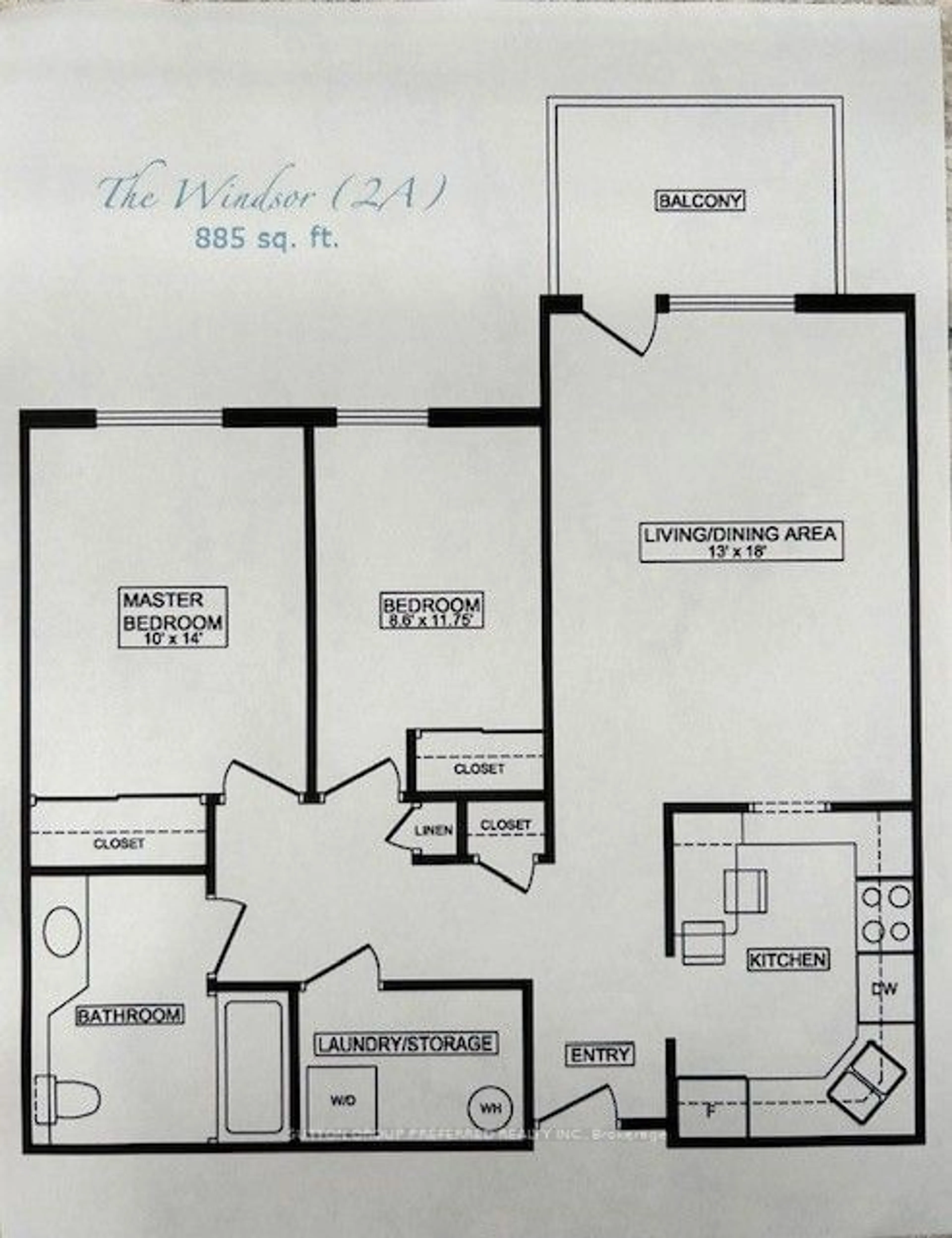 Floor plan for 511 Gainsborough Rd #116, London Ontario N6G 4Z5