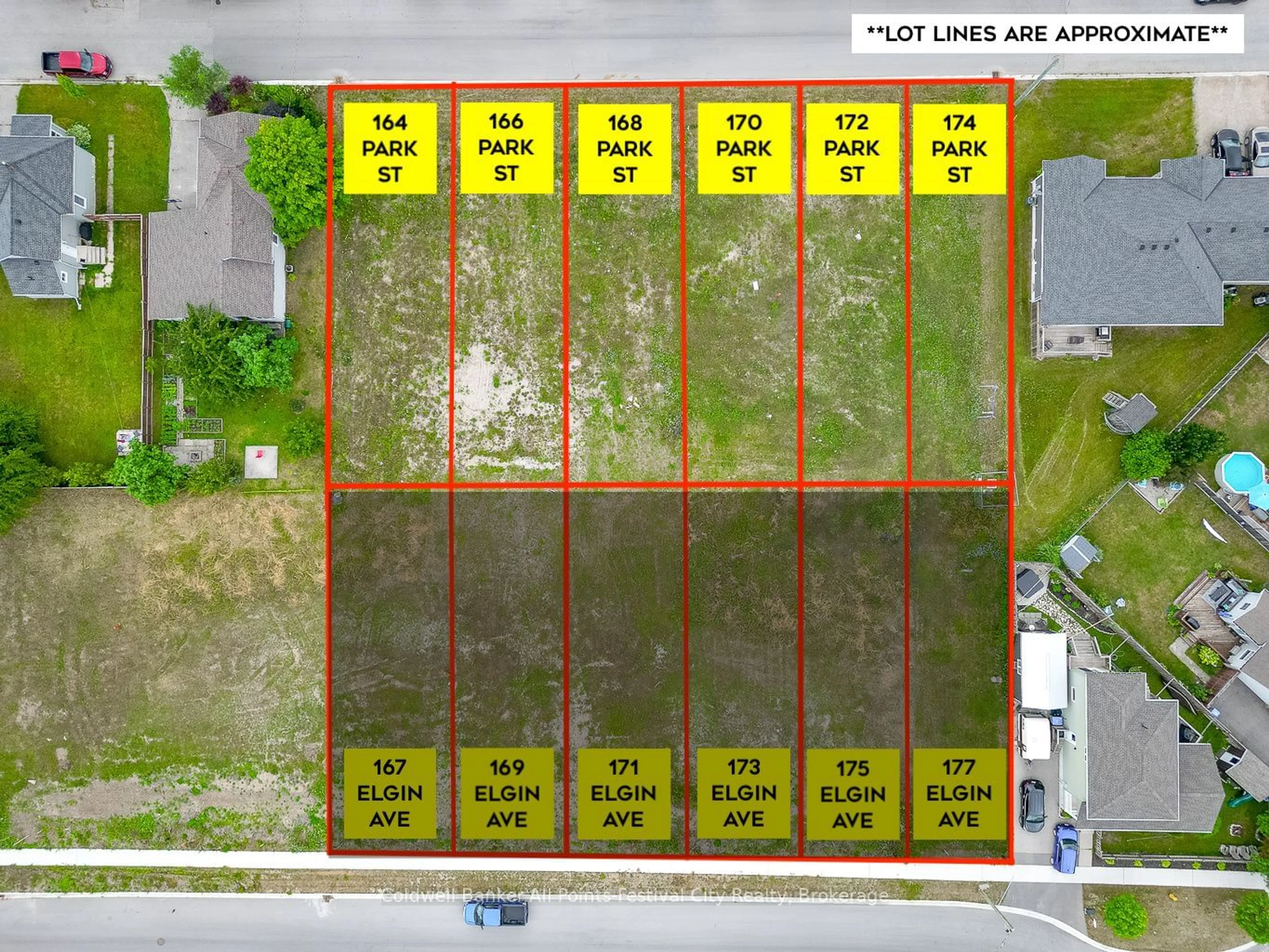 A pic from outside/outdoor area/front of a property/back of a property/a pic from drone, unknown for 168 Park St, Goderich Ontario N7A 1L2