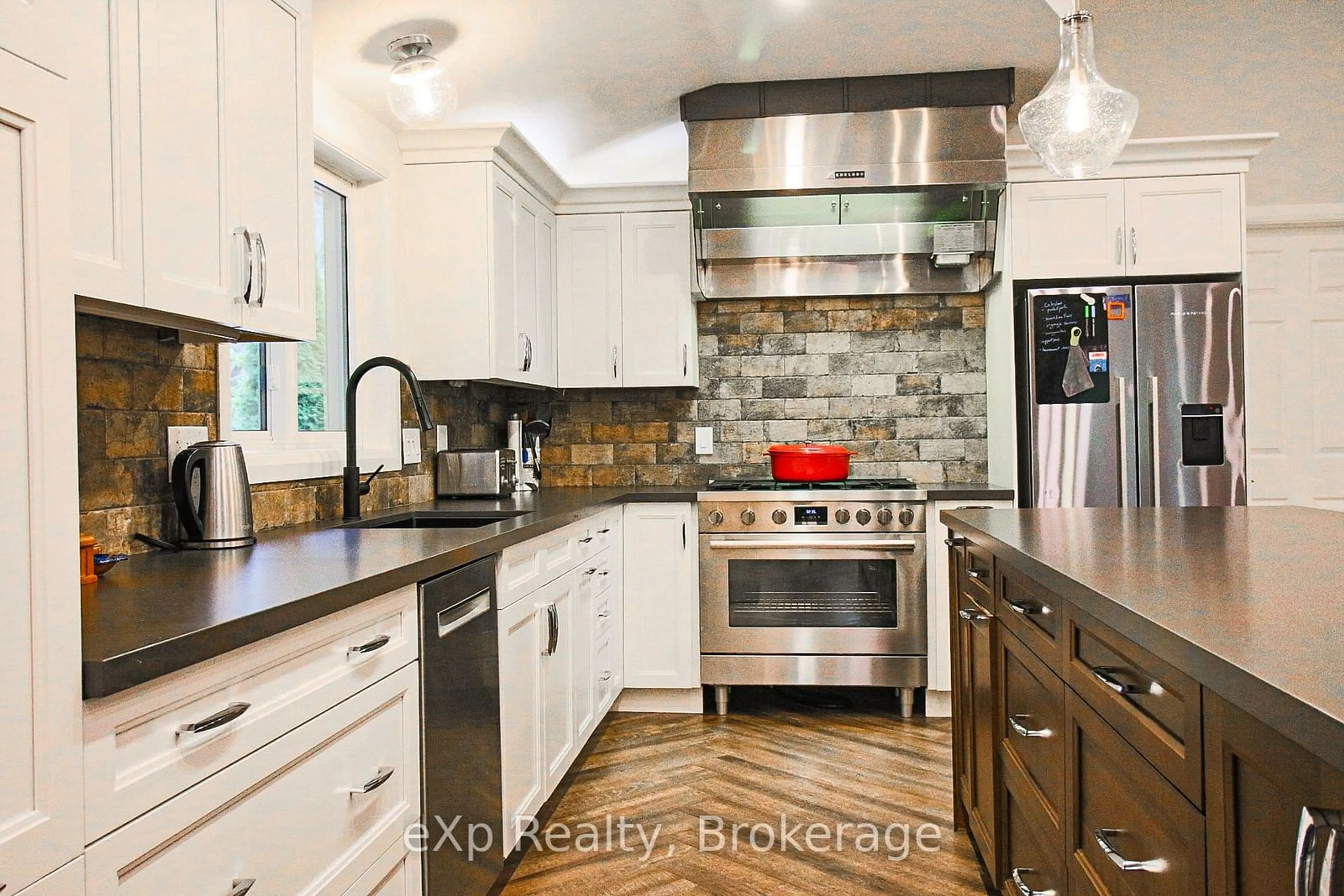 Contemporary kitchen, ceramic/tile floor for 208 Pellisier St, Grey Highlands Ontario N0C 1E0