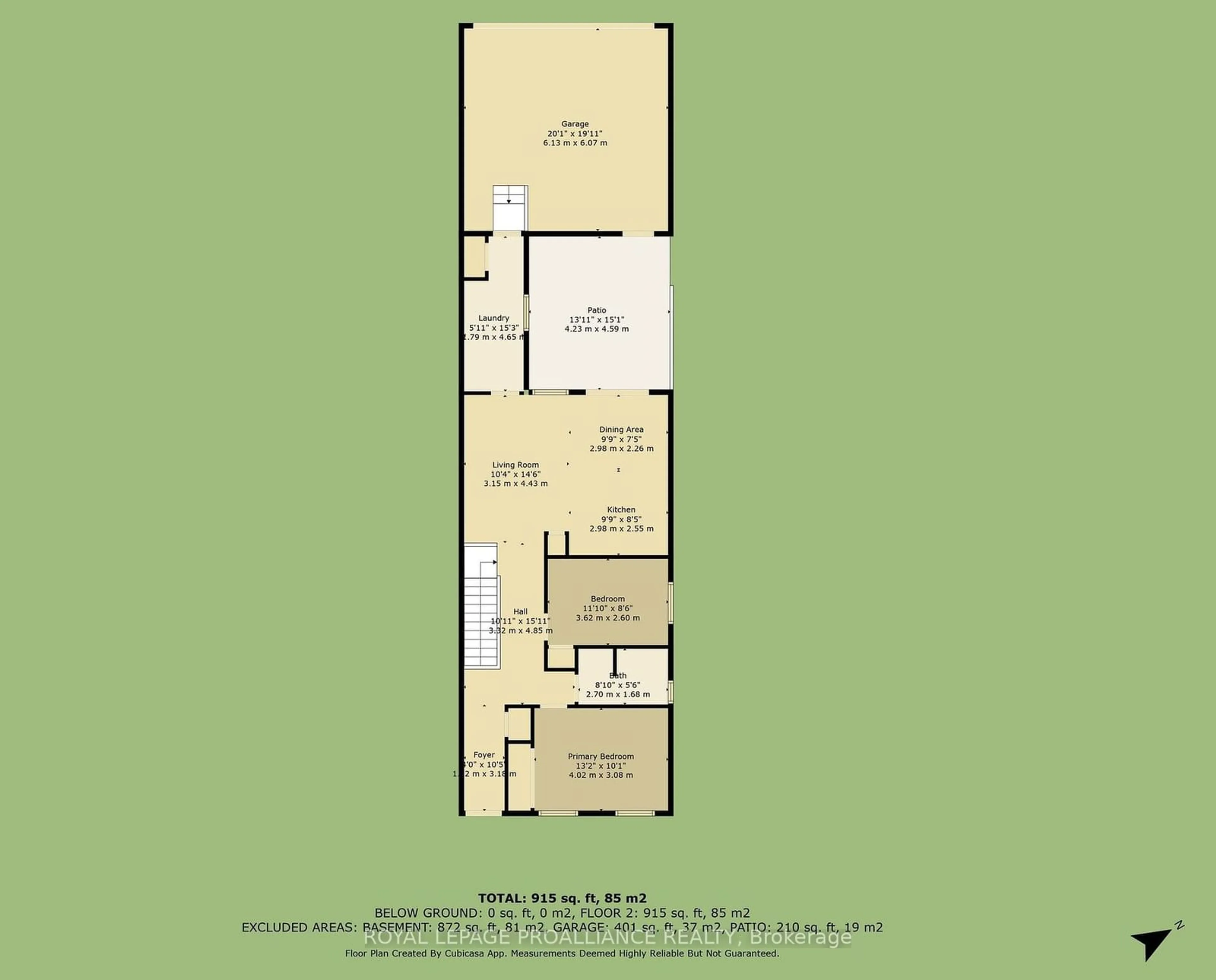 Floor plan for 5 Greenaway Circ, Port Hope Ontario L1A 0B9