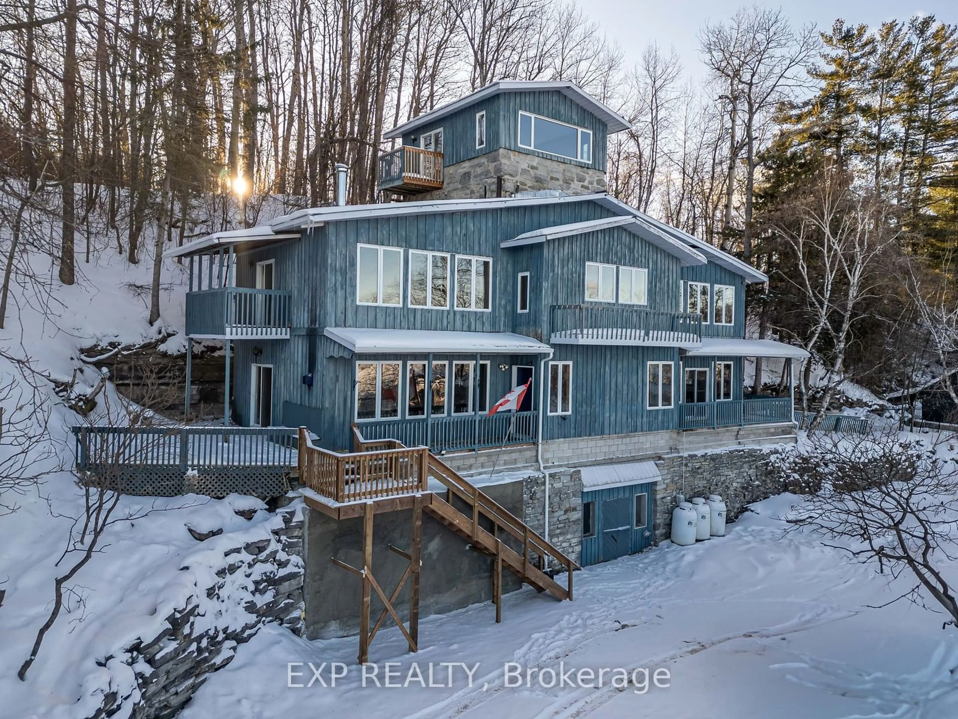 A pic from outside/outdoor area/front of a property/back of a property/a pic from drone, water/lake/river/ocean view for 1643 River Rd, McNab/Braeside Ontario K0A 1G0