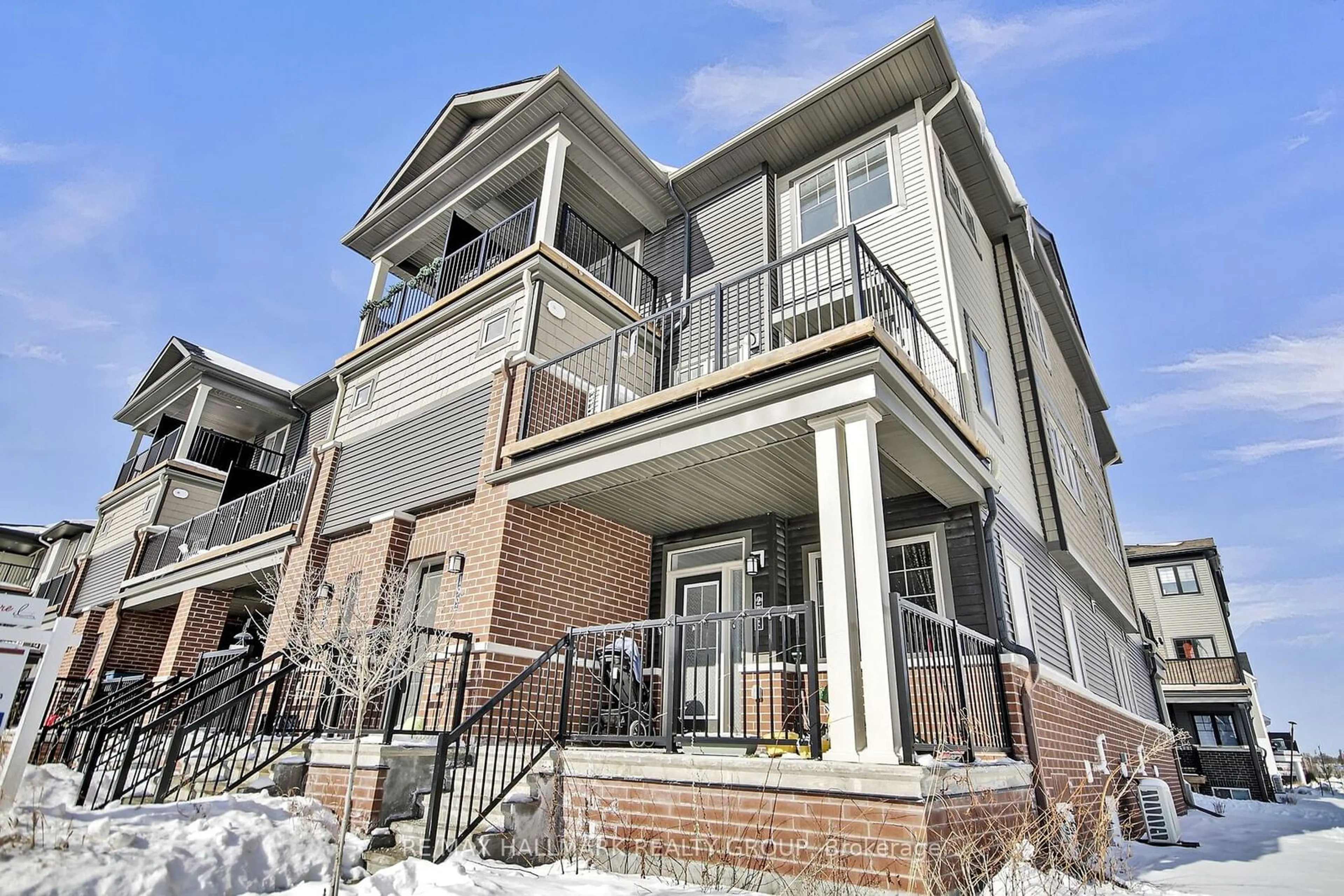 Home with brick exterior material, street for 199 Anthracite Pt #71, Barrhaven Ontario K2J 7B4