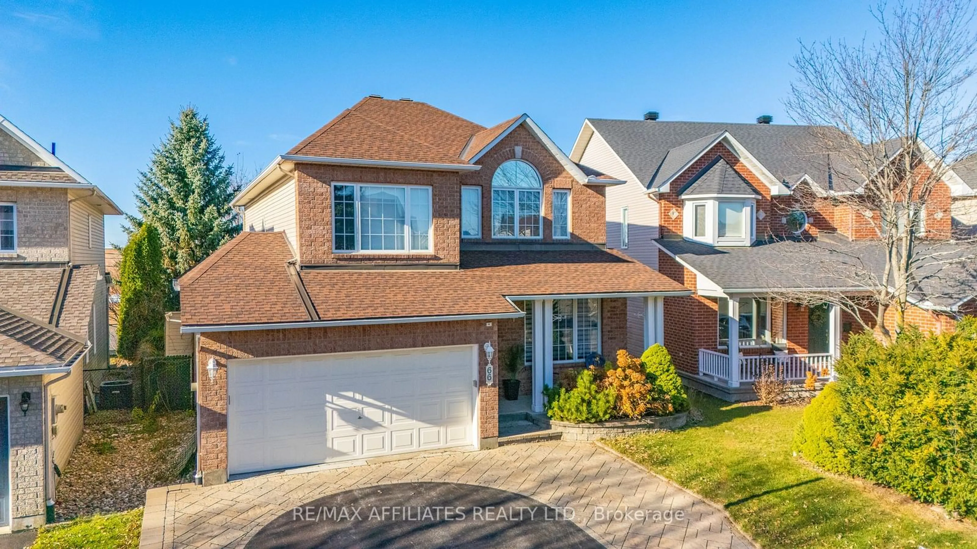 Home with brick exterior material, street for 66 Glen Meadows Circ, Kanata Ontario K2M 2W8