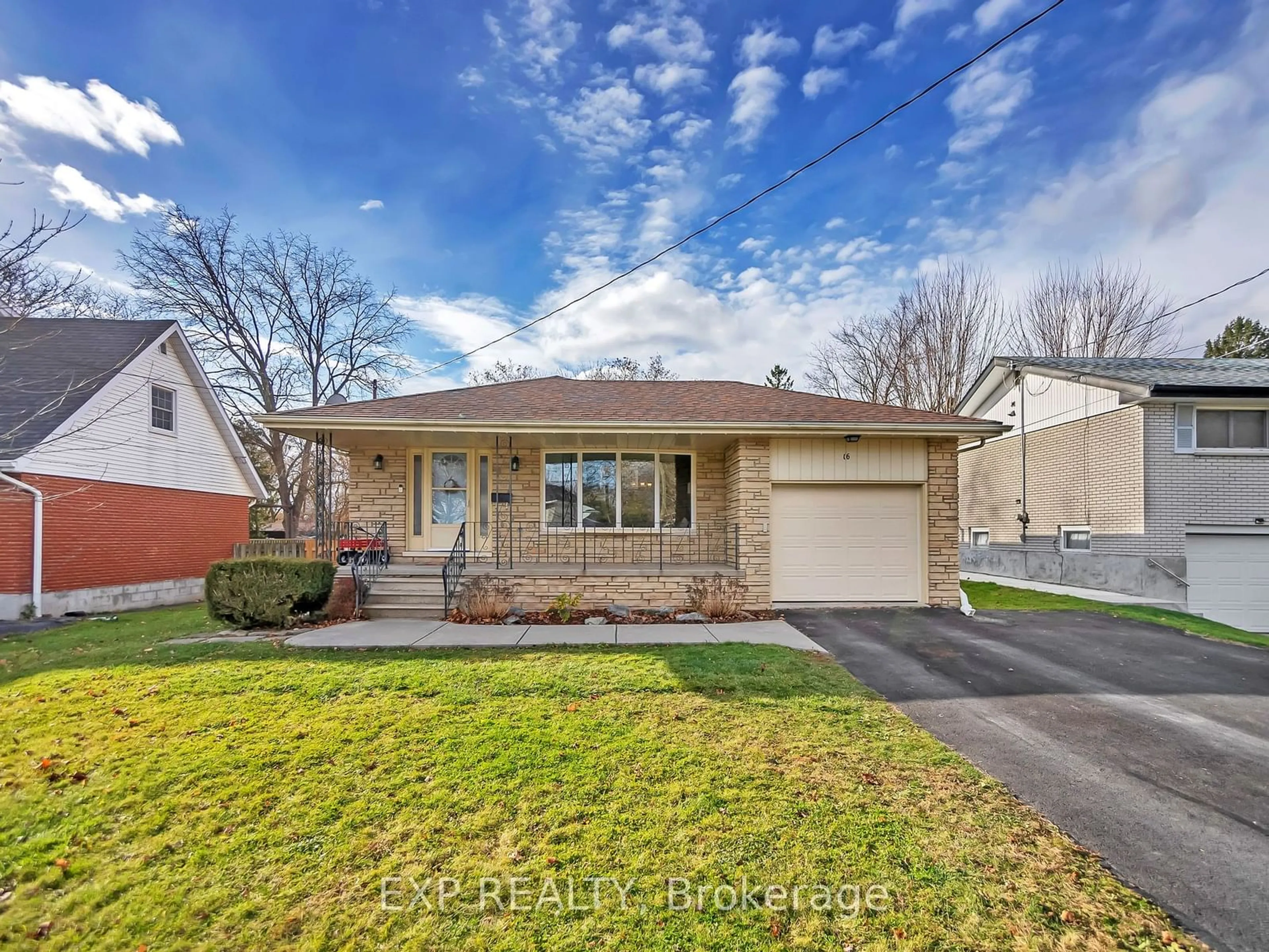 Home with brick exterior material, street for 16 Applewood Dr, Belleville Ontario K8P 4E2