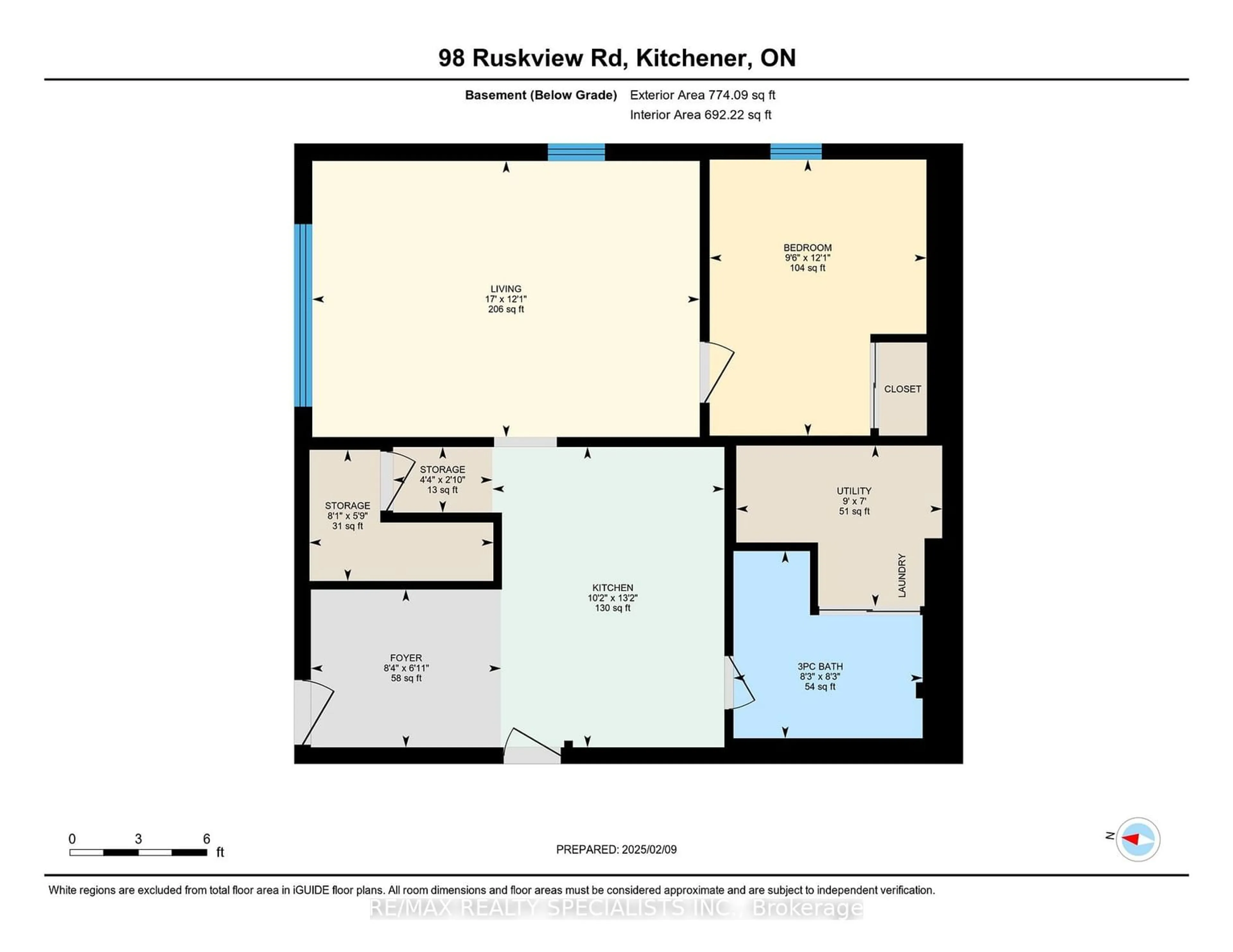 Floor plan for 98 Ruskview Rd, Kitchener Ontario N2M 4S3