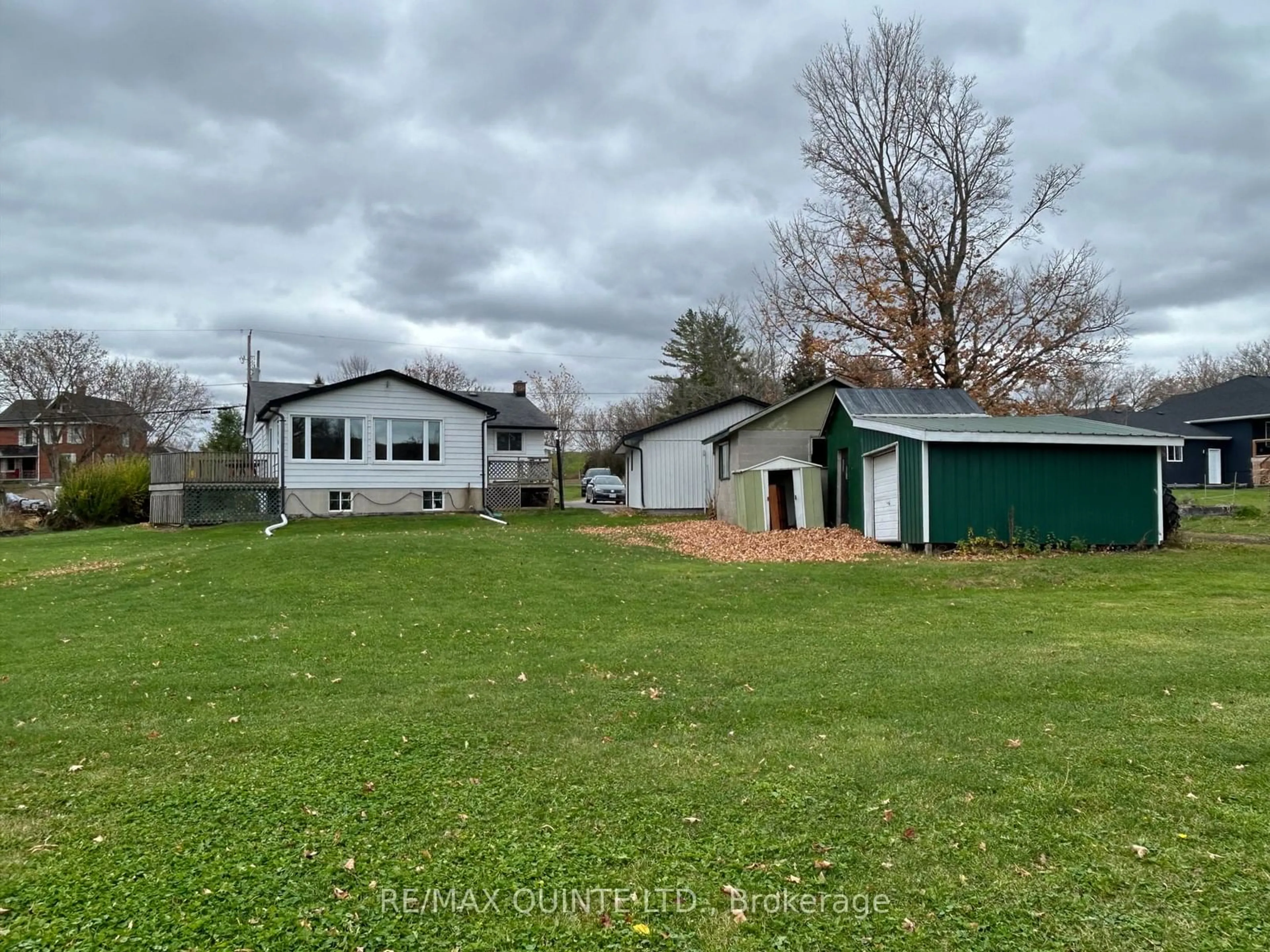 A pic from outside/outdoor area/front of a property/back of a property/a pic from drone, water/lake/river/ocean view for 362 Grills Rd, Quinte West Ontario K8N 4Z5