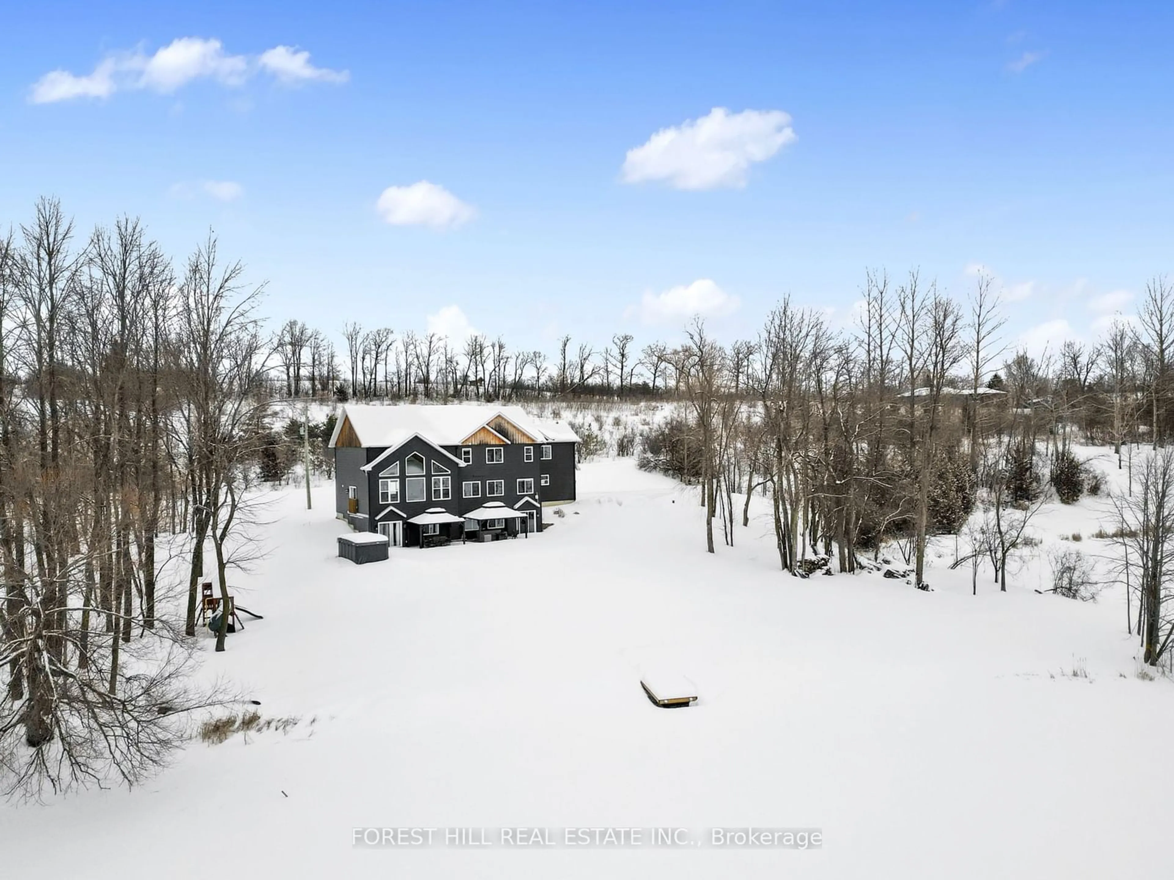 A pic from outside/outdoor area/front of a property/back of a property/a pic from drone, water/lake/river/ocean view for 23 CHEMONGVIEW St, Kawartha Lakes Ontario K0L 2W0