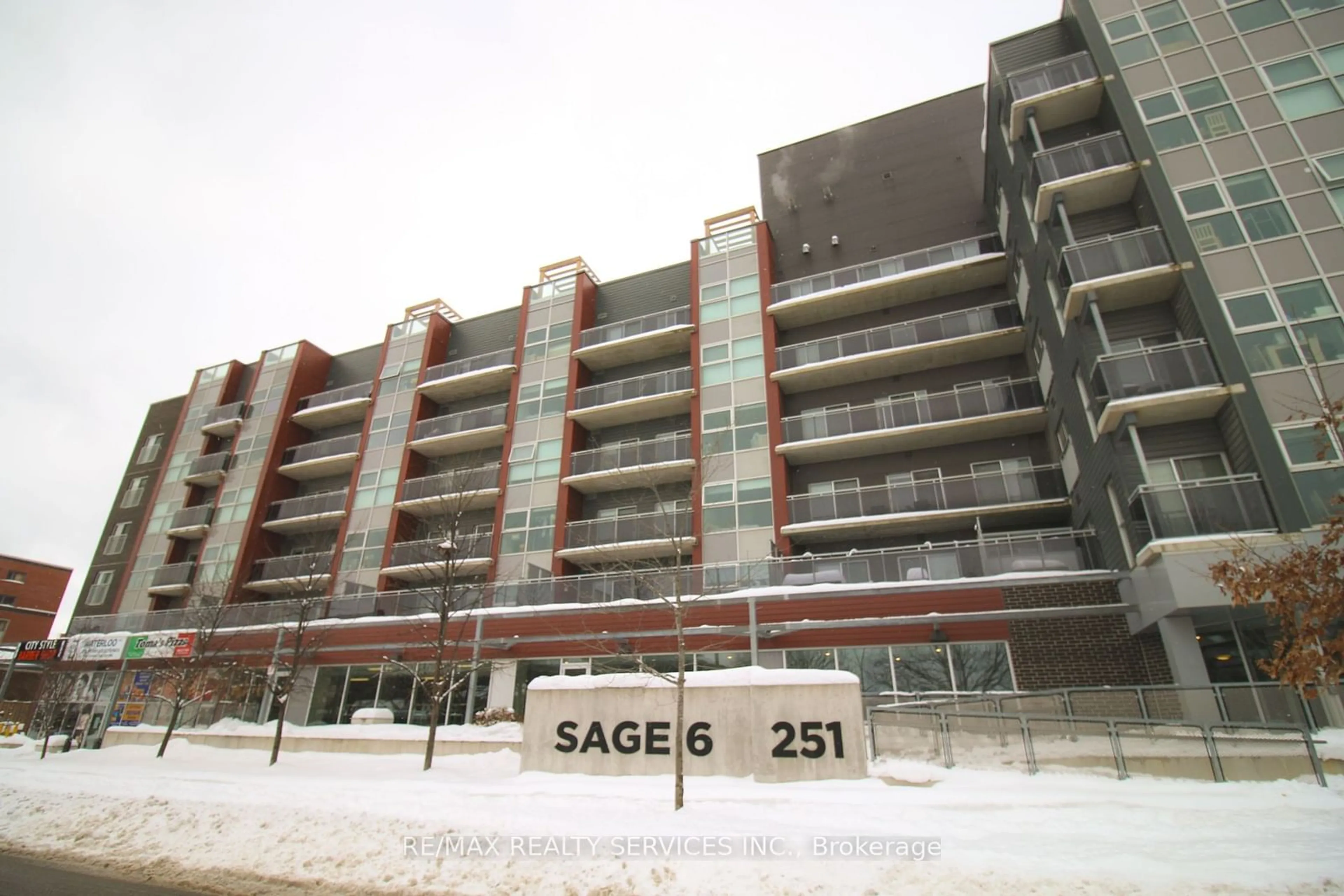 Balcony in the apartment, unknown for 251 Hemlock St #309, Waterloo Ontario N2L 0H2