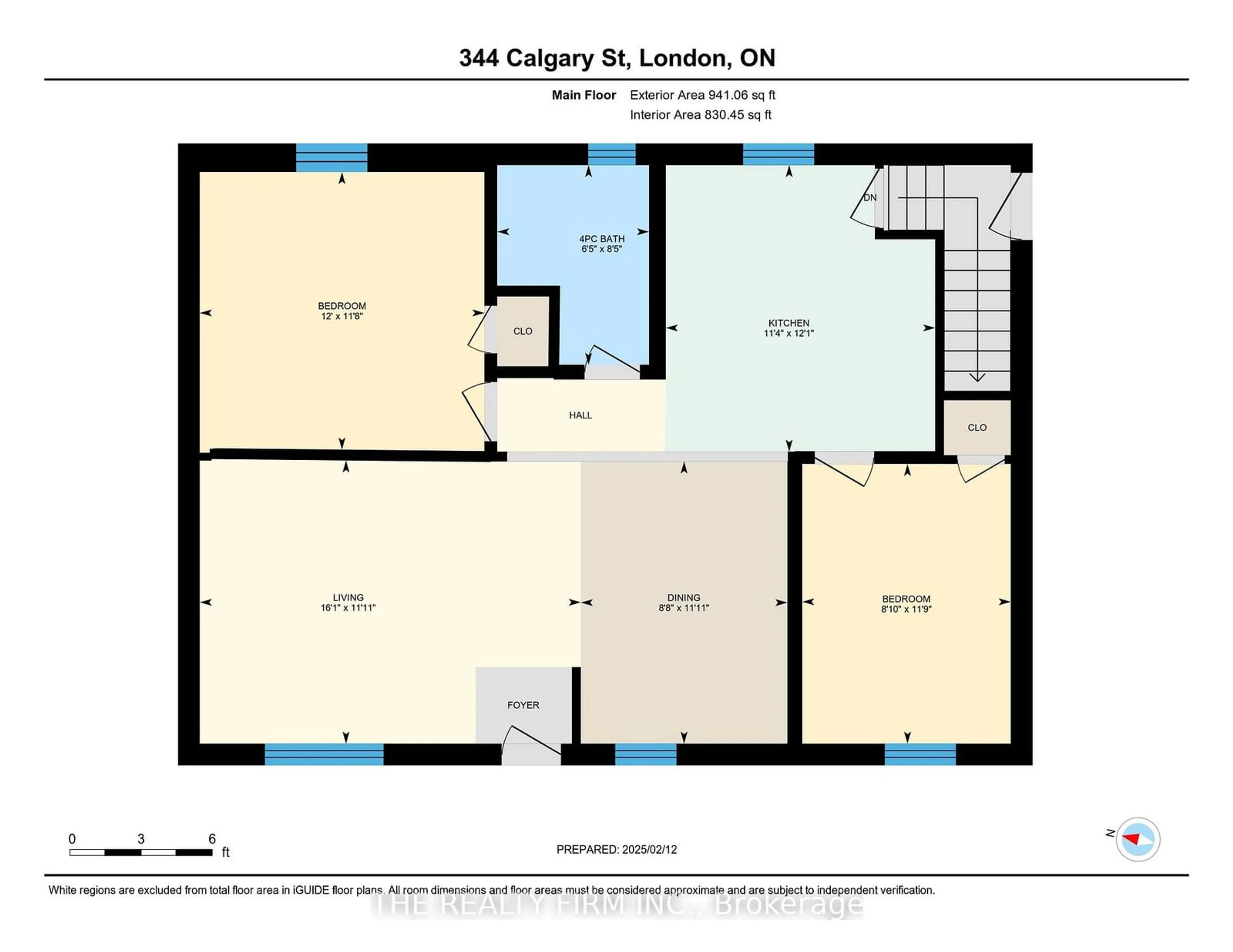 Floor plan for 344 Calgary St, London Ontario N5W 4X5