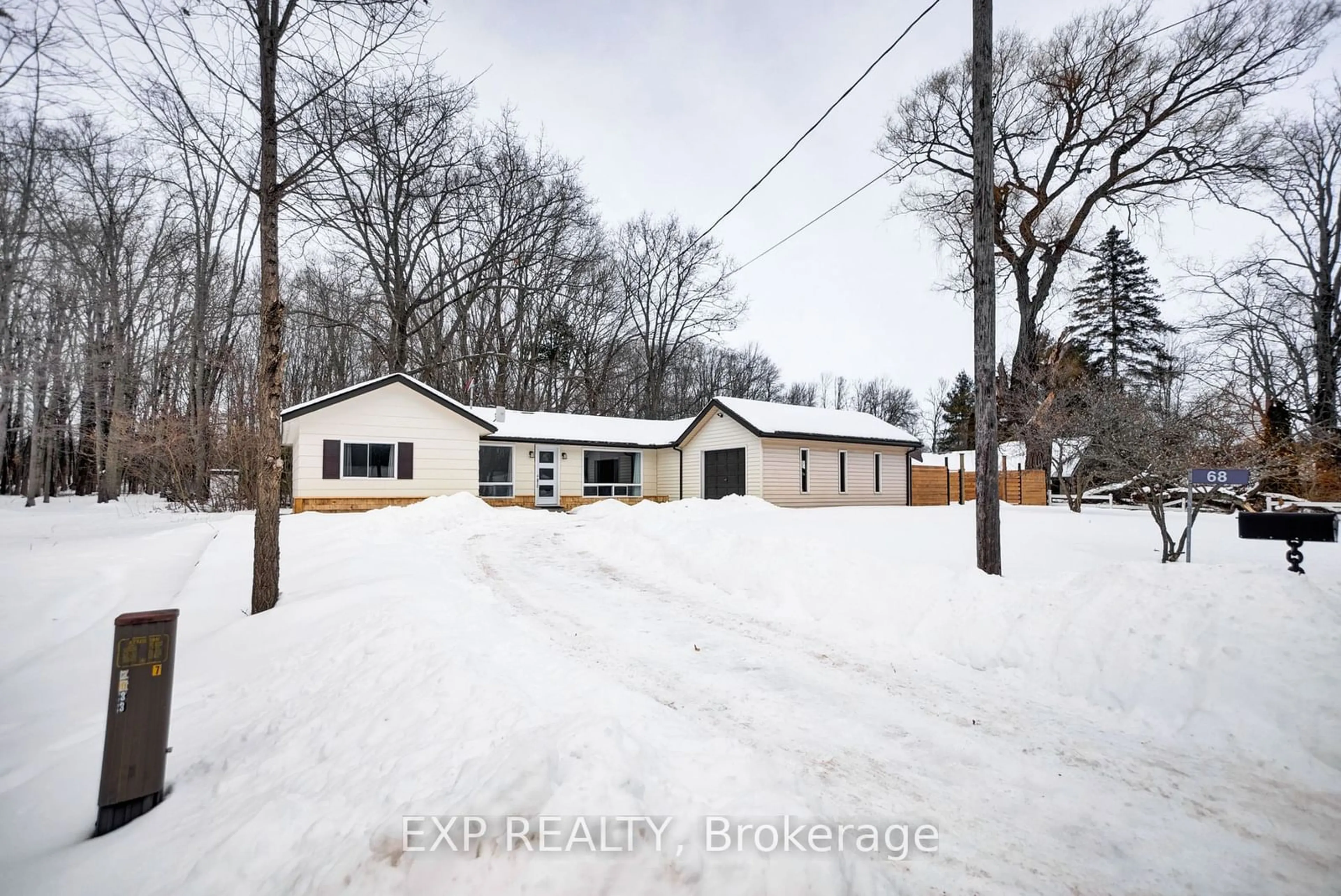 A pic from outside/outdoor area/front of a property/back of a property/a pic from drone, street for 68 Twelve O'clock Point Rd, Quinte West Ontario K0K 1L0